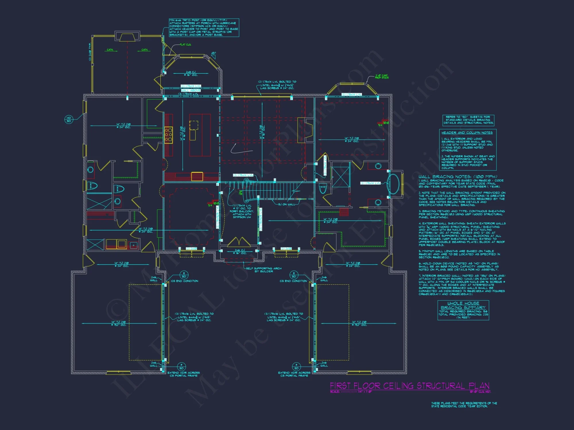 Elegant 2-Story house Plan with French Country Design and CAD Blueprints