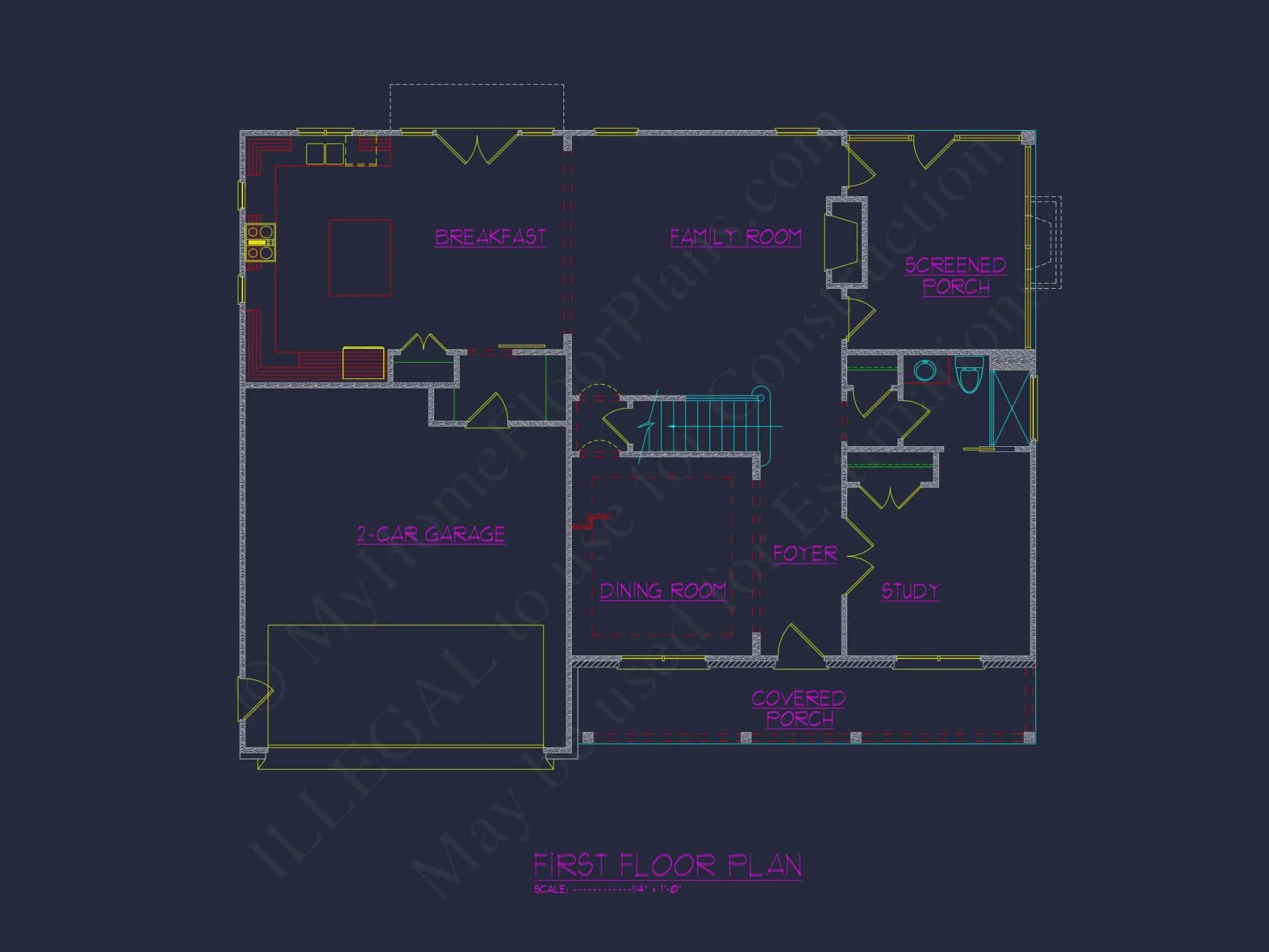 Elegant house Floor Plan with CAD Designs and Modern Features