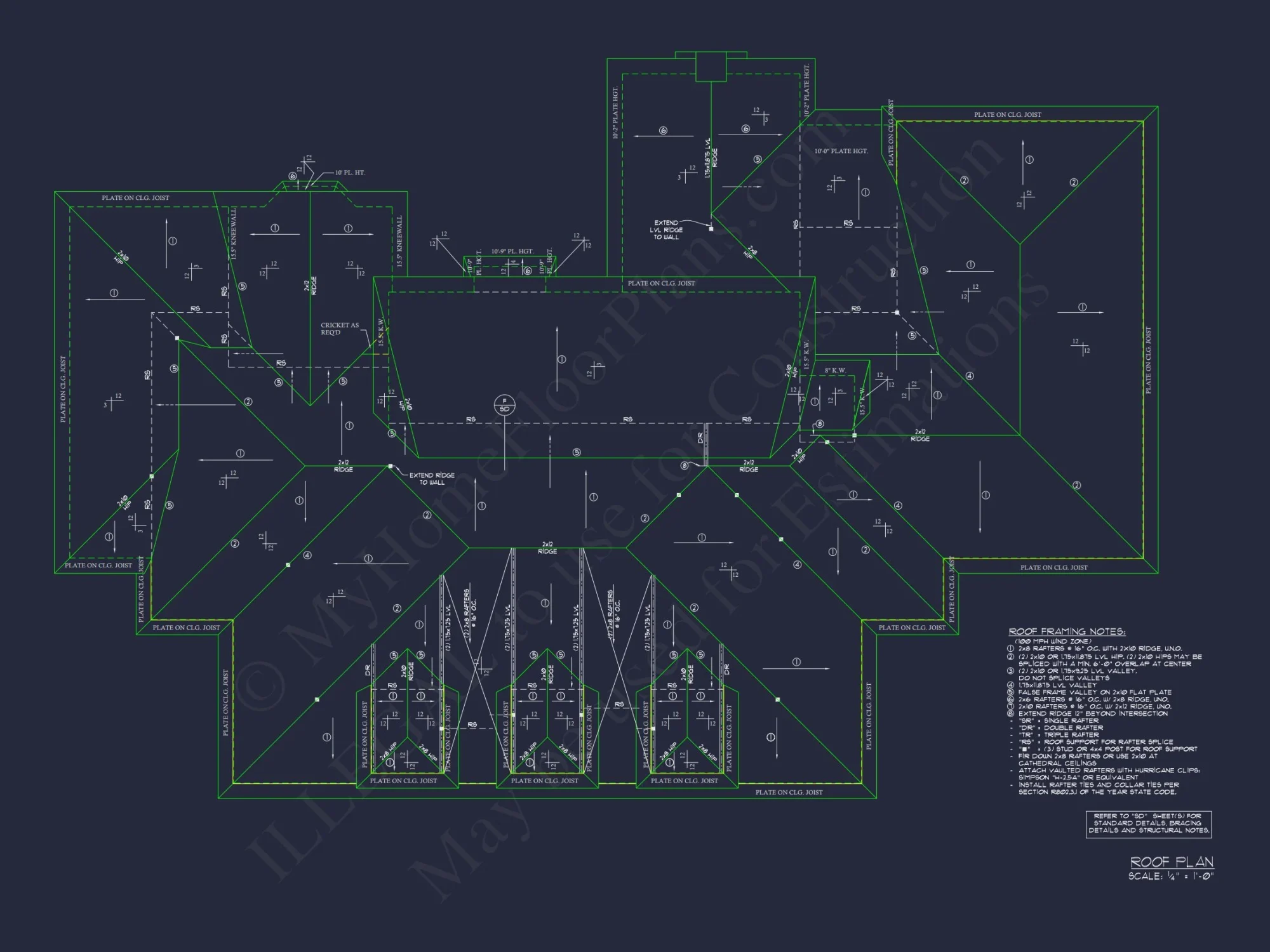 Elegant Traditional house Plan with Detailed Architecture & CAD