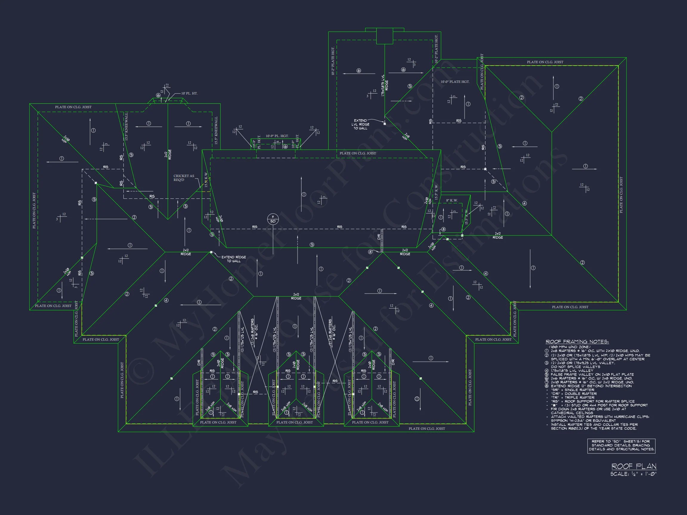 16-1171 HOUSE PLAN - Elegant Traditional House Plan with Detailed Architecture & CAD 13 Elegant Traditional house Plan with Detailed Architecture & CAD