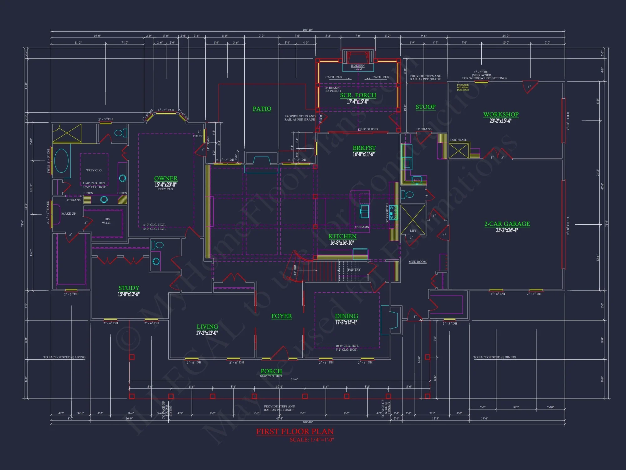 Elegant Traditional house Plan with Detailed Architecture & CAD