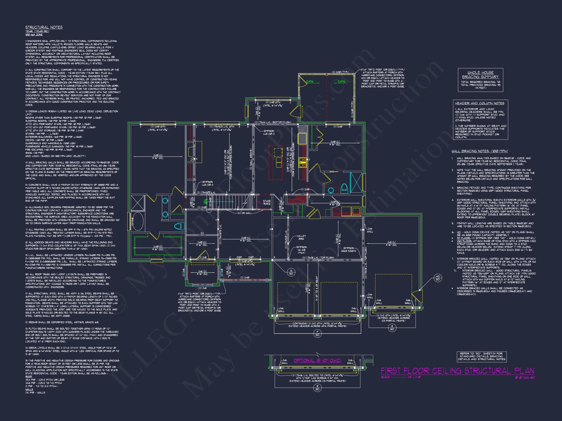 Craftsman house Plan with 2-Story CAD Design & Spacious Layout