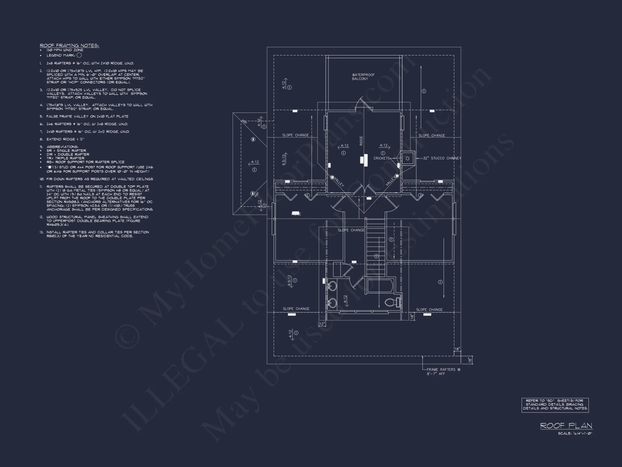 Beach house Blueprint with CAD Designs and Floor Plans