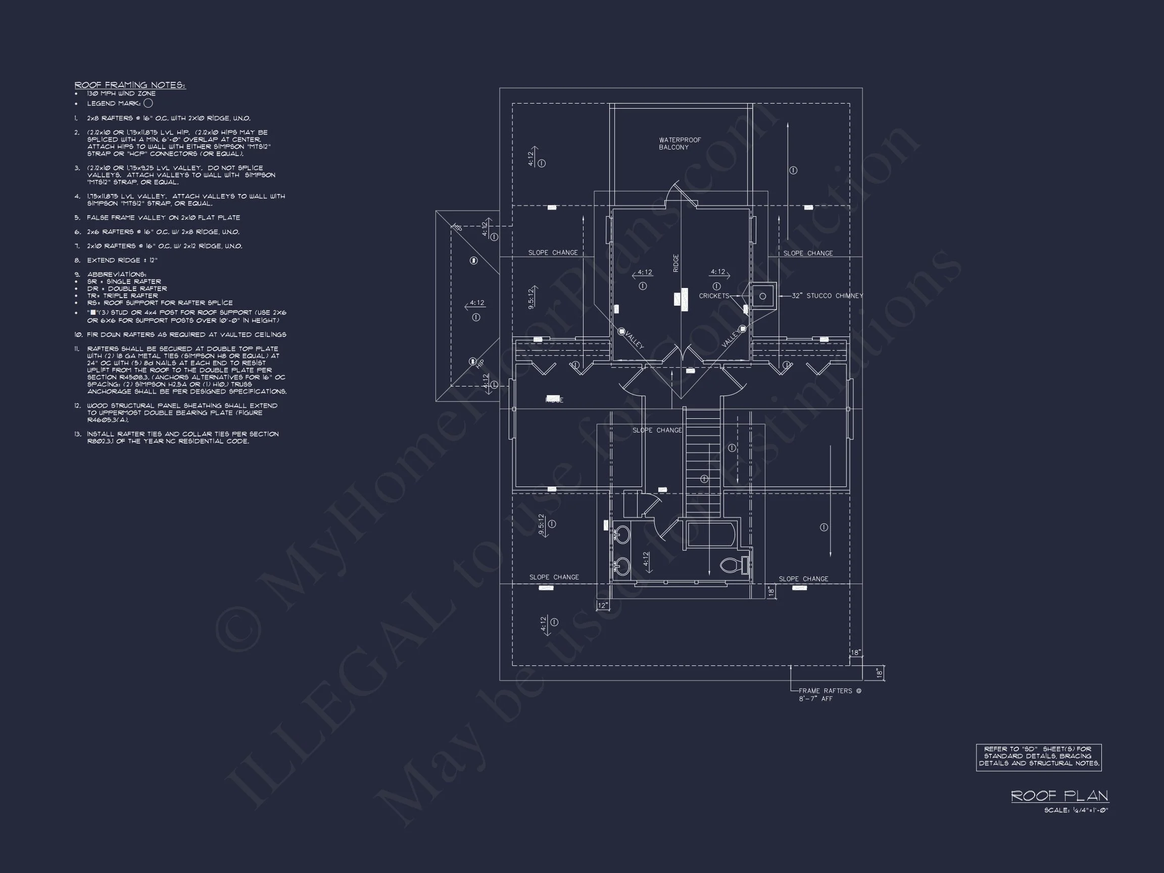 16-1093 HOUSE PLAN - Beach House Blueprint with CAD Designs and Floor Plans 15 Beach house Blueprint with CAD Designs and Floor Plans