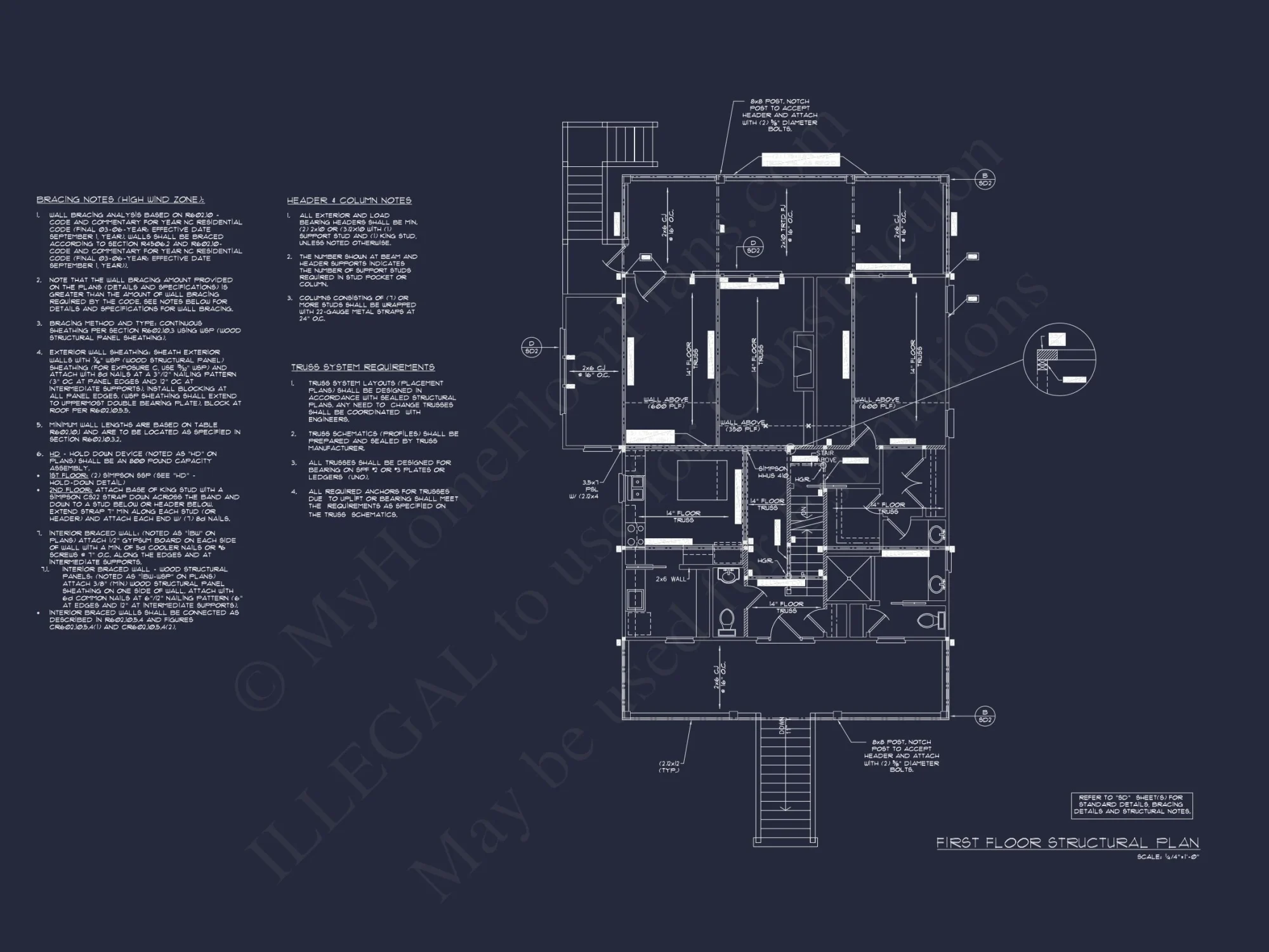 Beach house Blueprint with CAD Designs and Floor Plans