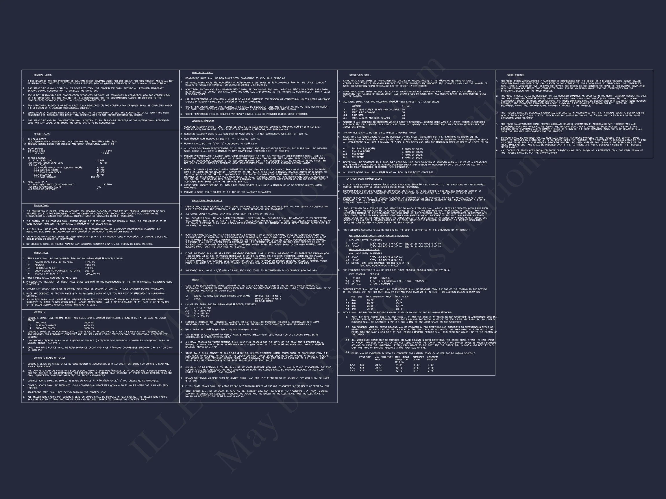 16-1093 HOUSE PLAN - Beach House Blueprint with CAD Designs and Floor Plans 11 Beach house Blueprint with CAD Designs and Floor Plans