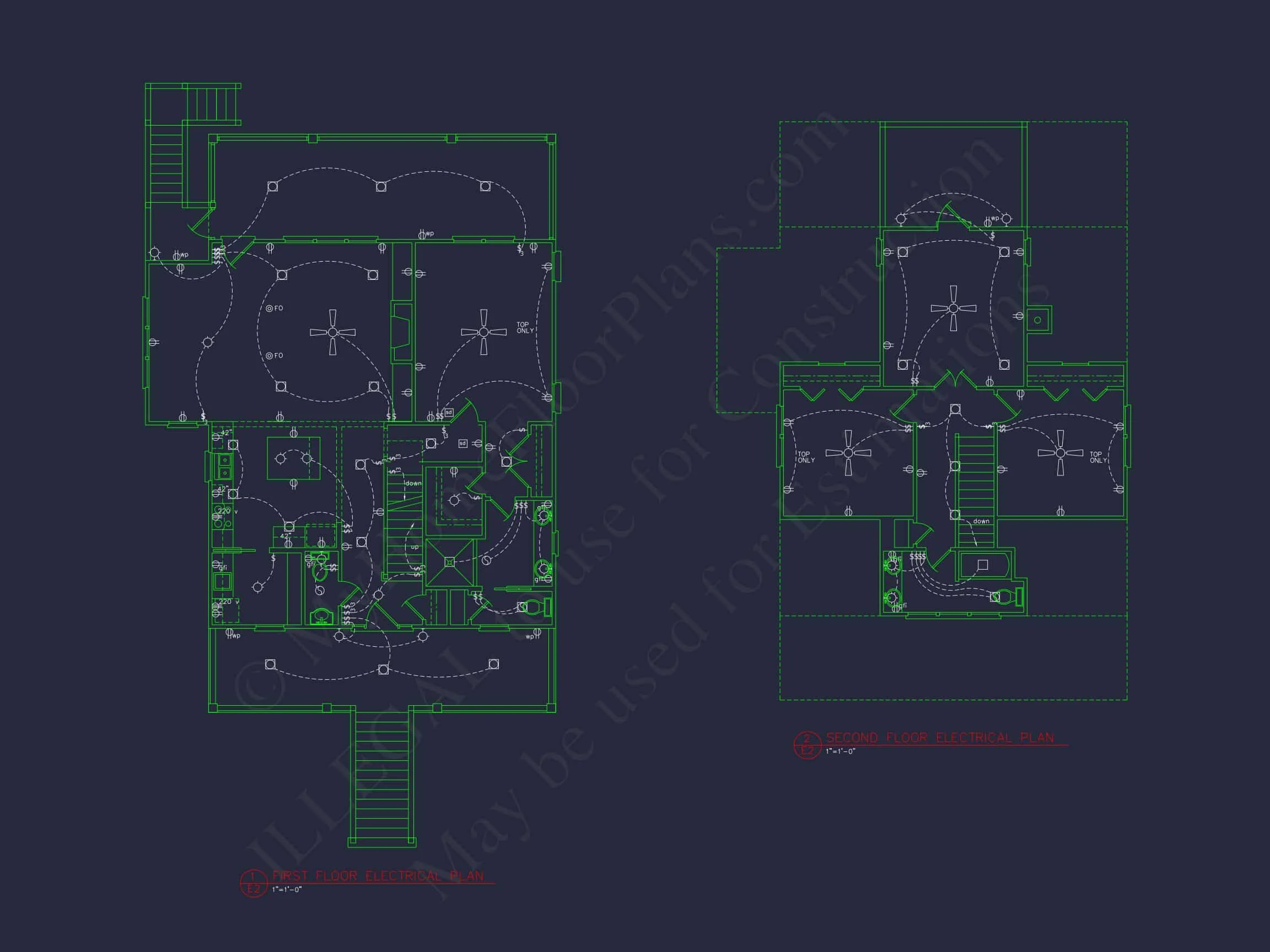 16-1093 HOUSE PLAN - Beach House Blueprint with CAD Designs and Floor Plans 9 Beach house Blueprint with CAD Designs and Floor Plans