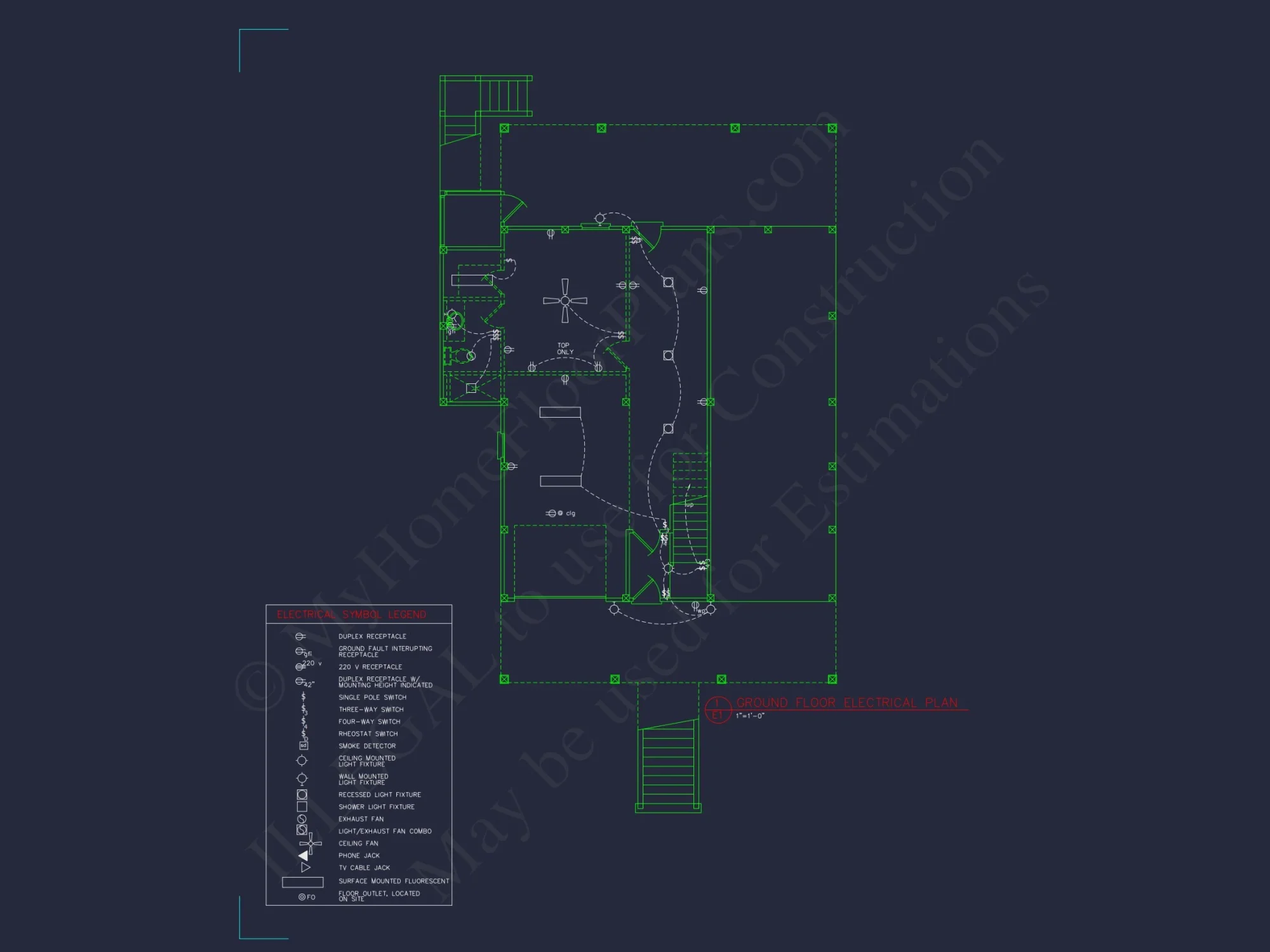 Beach house Blueprint with CAD Designs and Floor Plans