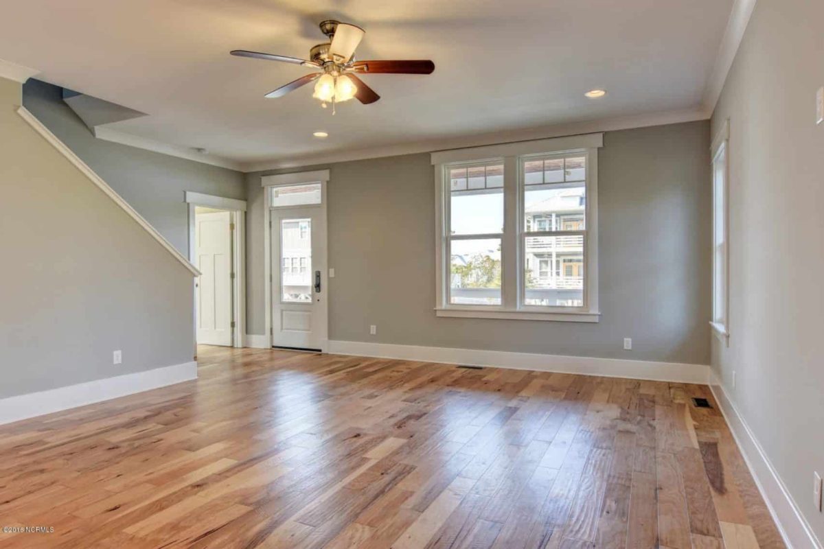 Modern Beach house Floor Plan with 4 Beds and Garage