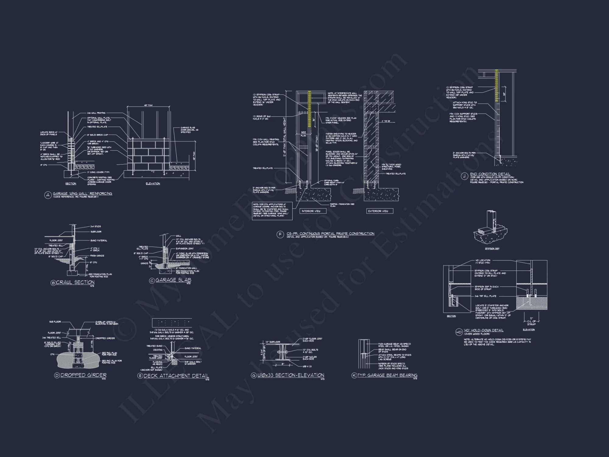 4-Bedroom house Plan with 3 Floors, Blueprint & CAD Designs