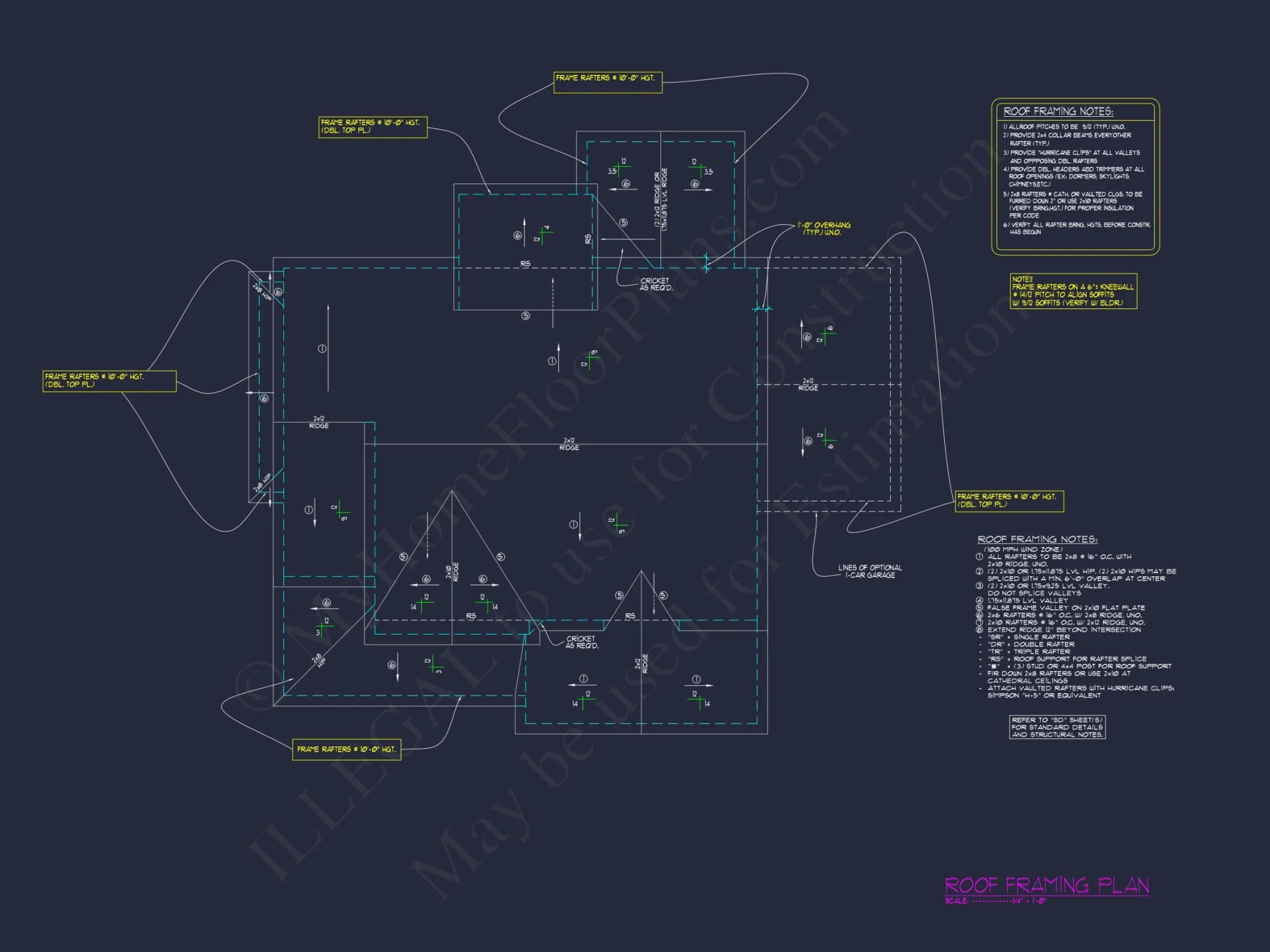 4-Bedroom house Plan with 3 Floors, Blueprint & CAD Designs