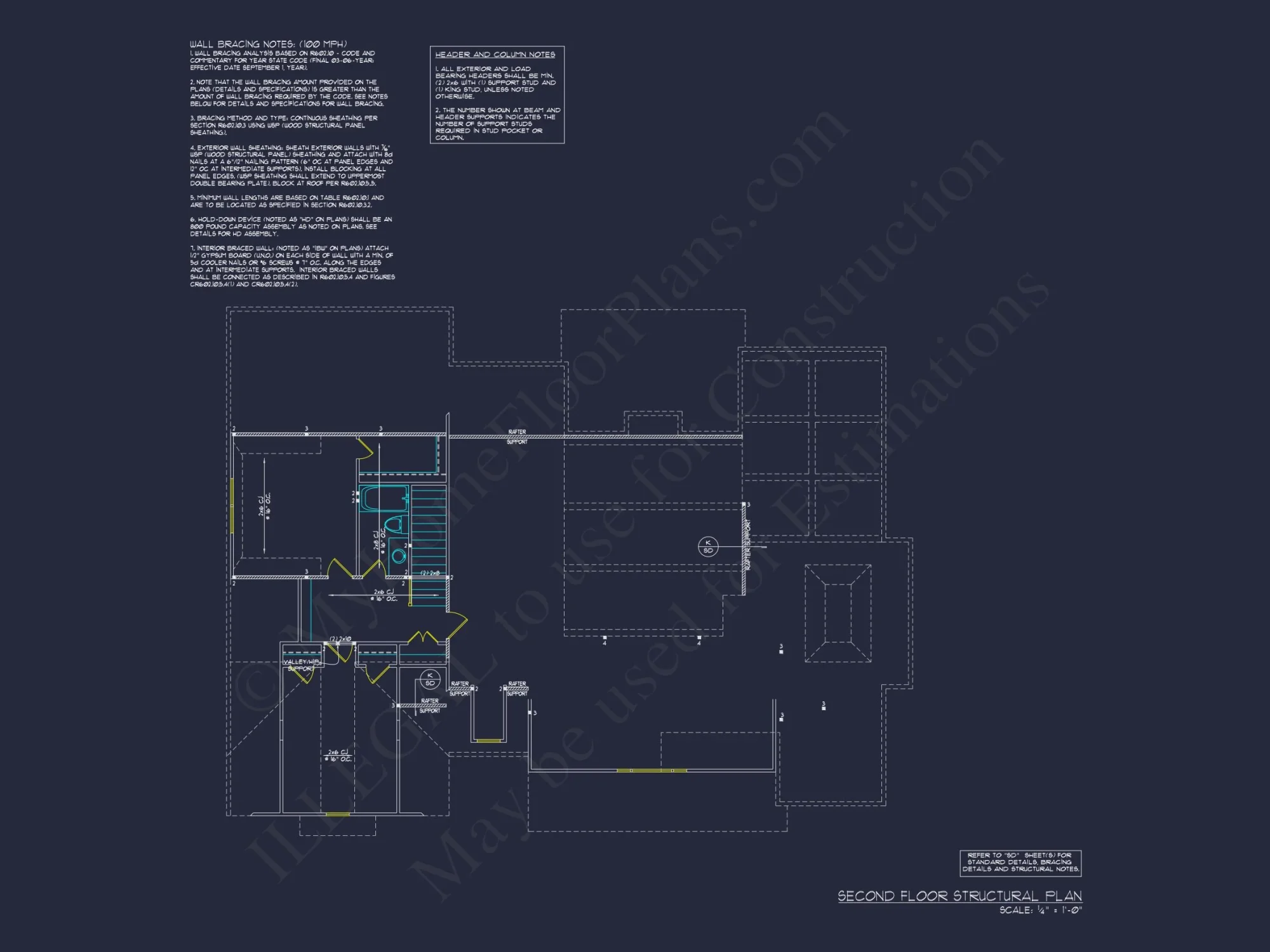 Stunning 2-Story house Plan with Detailed Blueprint Designs