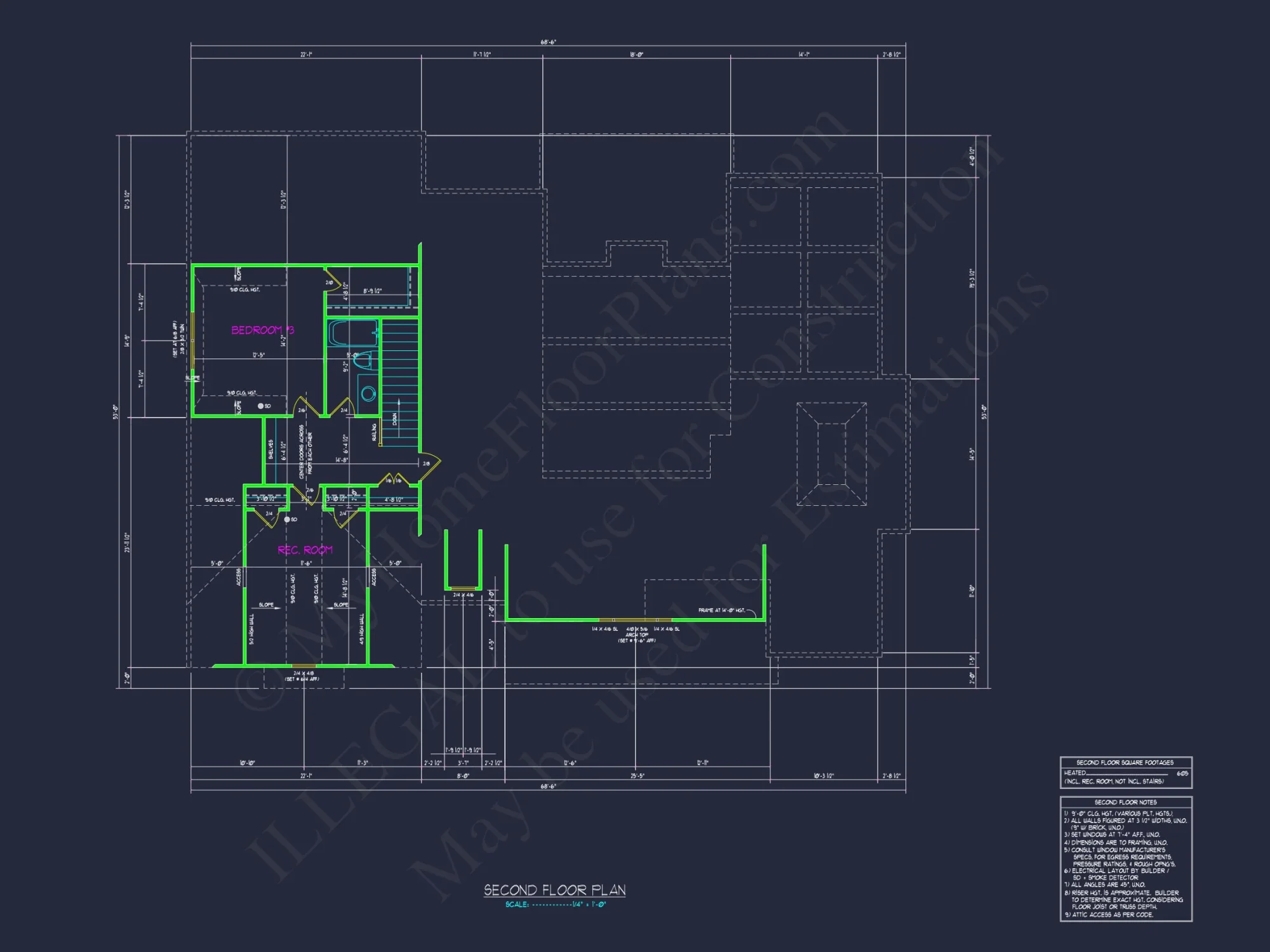 Stunning 2-Story house Plan with Detailed Blueprint Designs