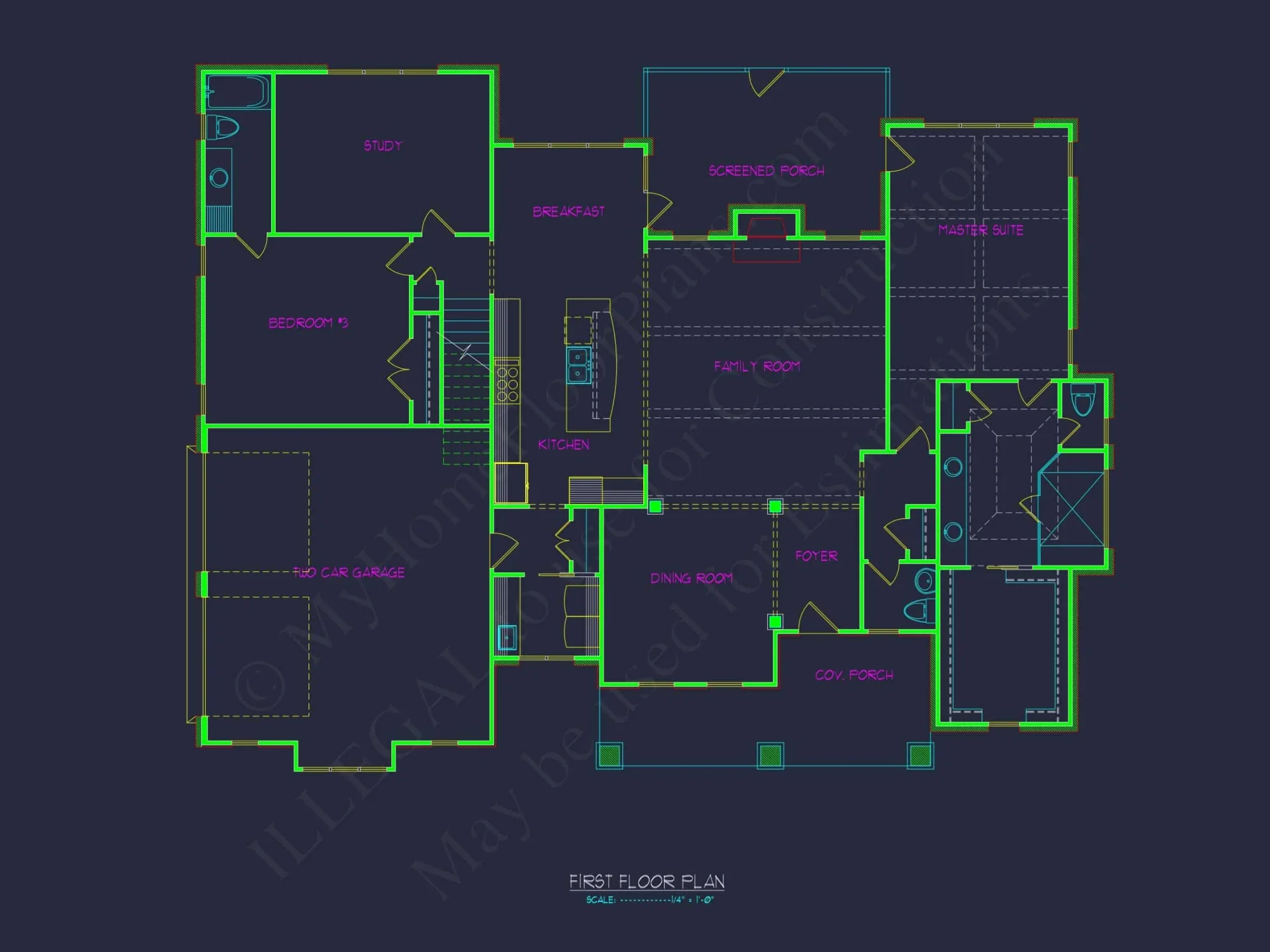 Stunning 2-Story house Plan with Detailed Blueprint Designs