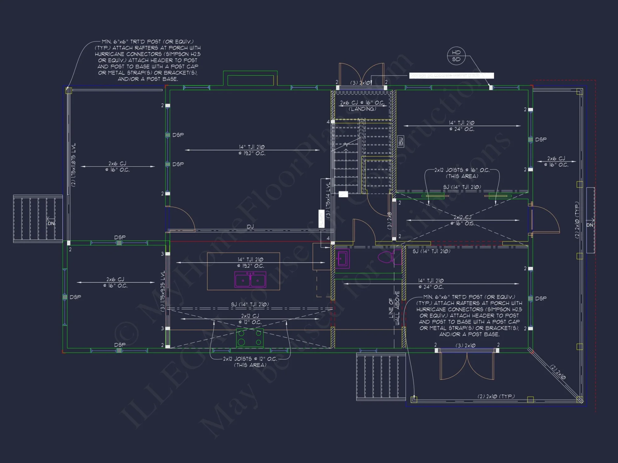 Craftsman house Plan with CAD Blueprints and Floor Designs