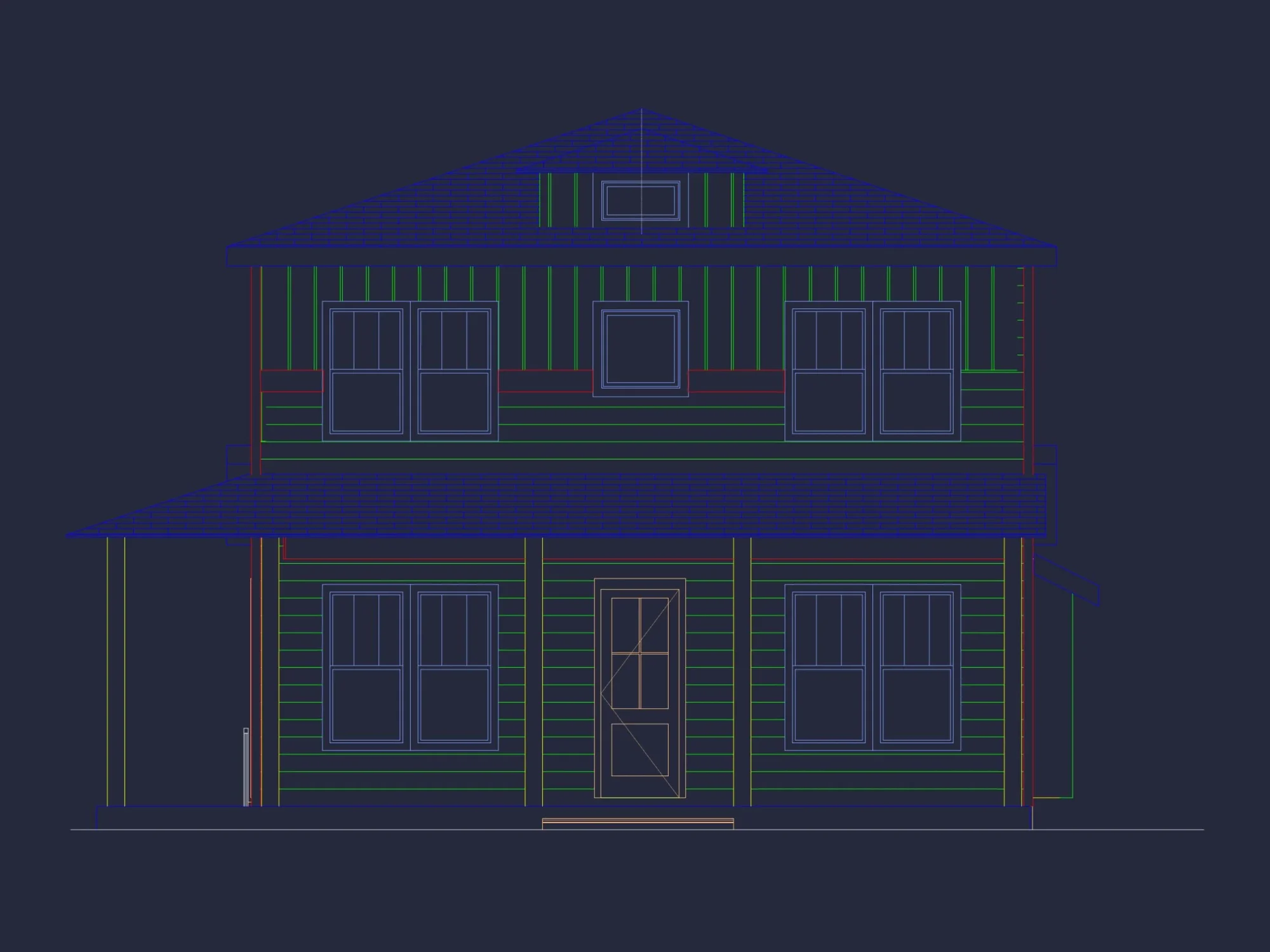 Craftsman house Plan with CAD Blueprints and Floor Designs