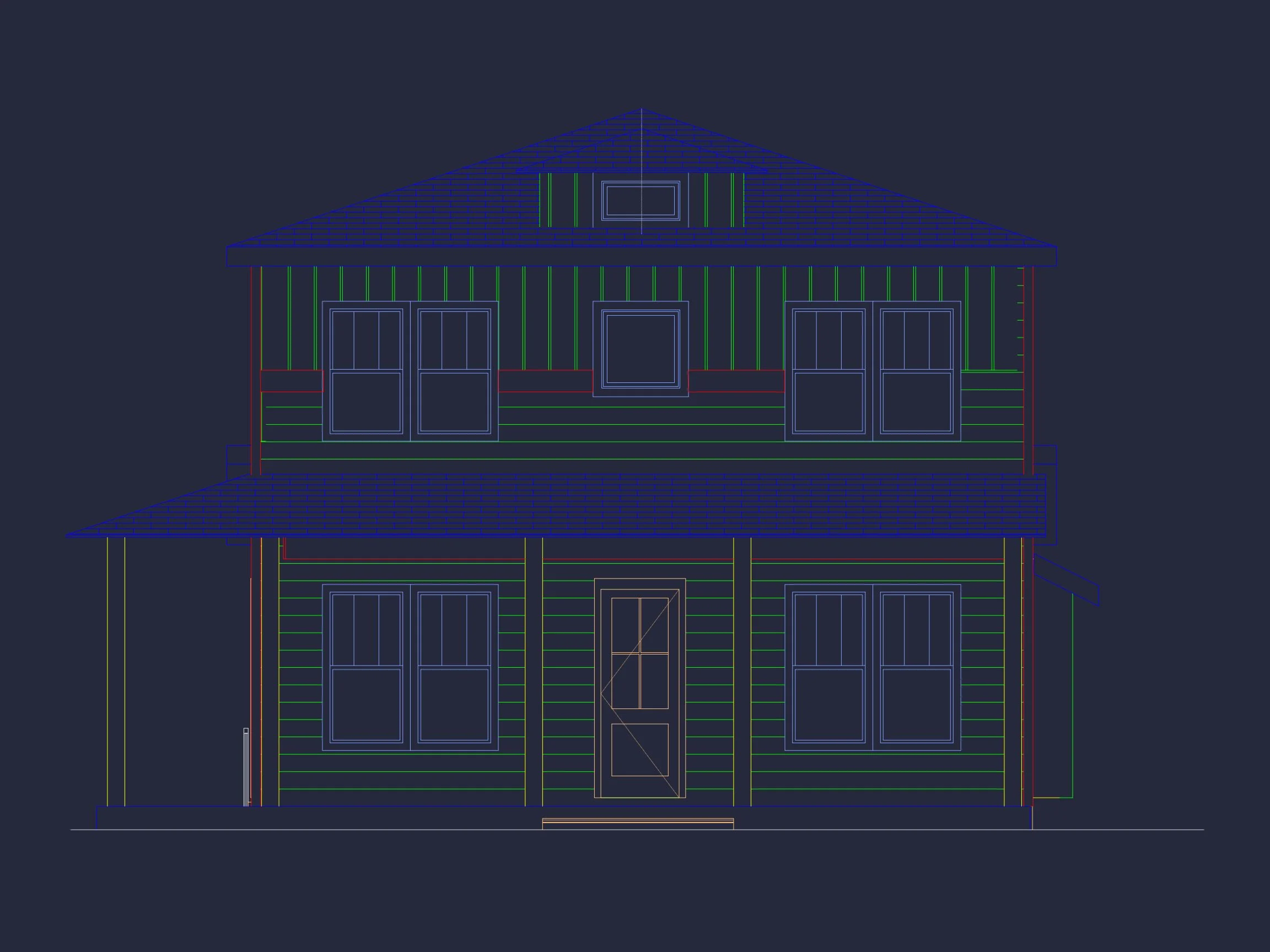 Craftsman house Plan with CAD Blueprints and Floor Designs