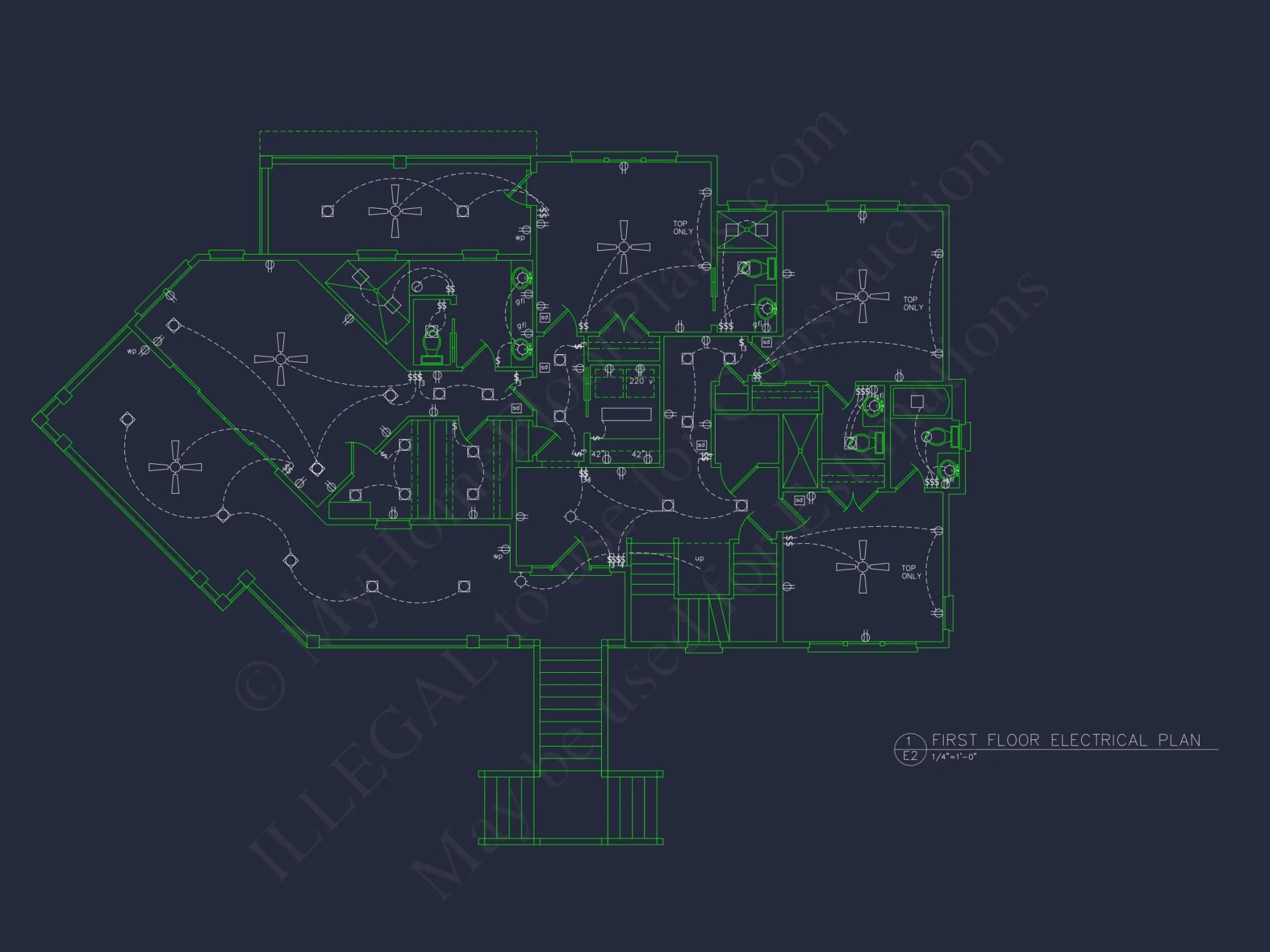 Enhanced Beach house Floor Plan with CAD & Blueprint Designs