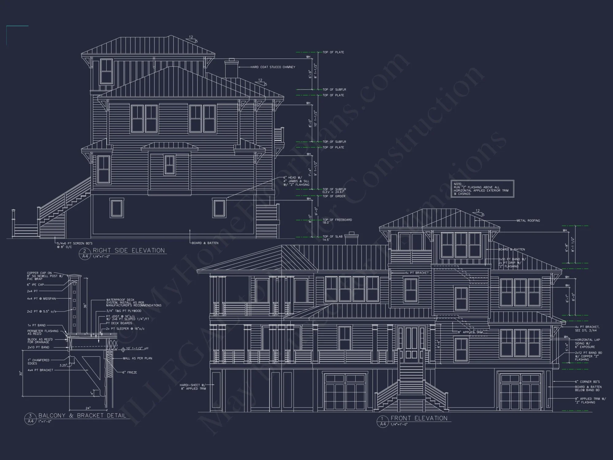 Enhanced Beach house Floor Plan with CAD & Blueprint Designs