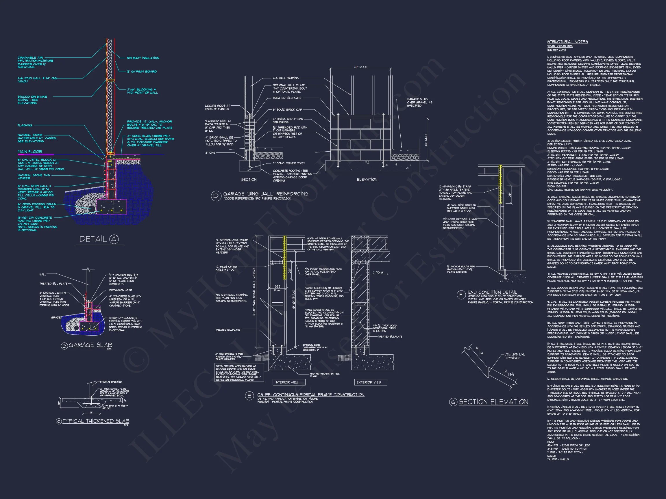 15-2074 HOUSE PLAN - Charming Craftsman House Plan with Rear Garage & CAD Designs 15 Charming Craftsman house Plan with Rear Garage & CAD Designs