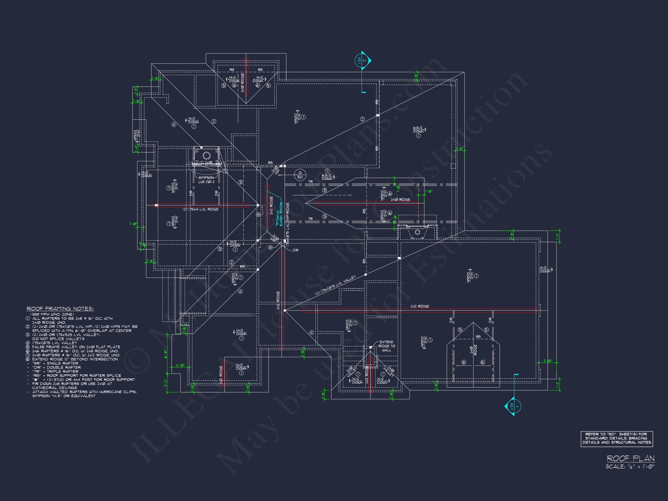 15-2074 HOUSE PLAN - Charming Craftsman House Plan with Rear Garage & CAD Designs 14 Charming Craftsman house Plan with Rear Garage & CAD Designs