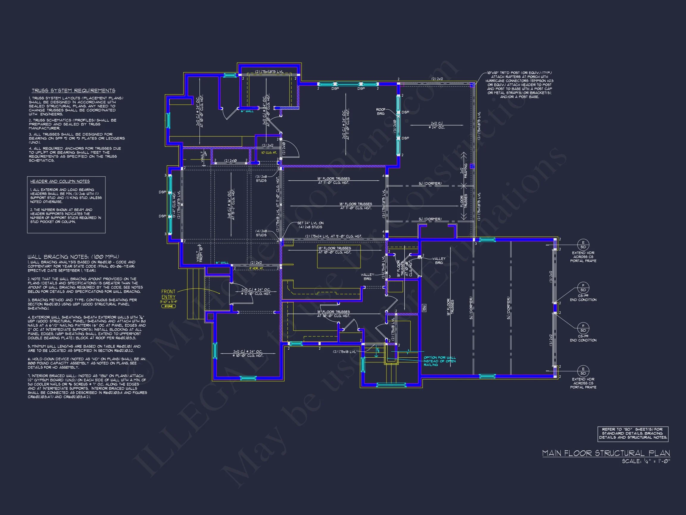 15-2074 HOUSE PLAN - Charming Craftsman House Plan with Rear Garage & CAD Designs 12 Charming Craftsman house Plan with Rear Garage & CAD Designs