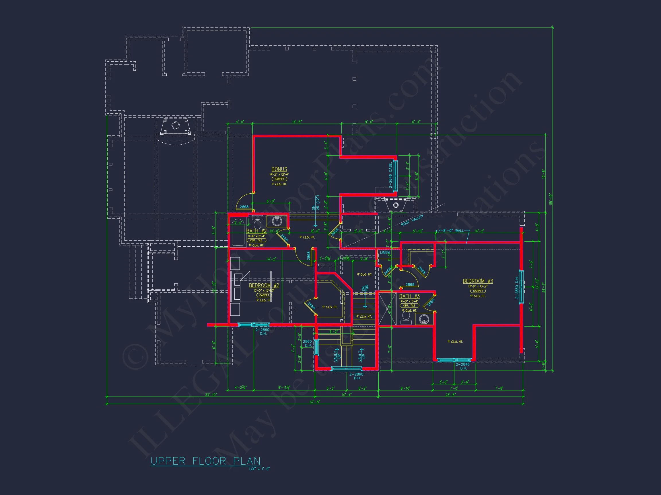 15-2074 HOUSE PLAN - Charming Craftsman House Plan with Rear Garage & CAD Designs 9 Charming Craftsman house Plan with Rear Garage & CAD Designs