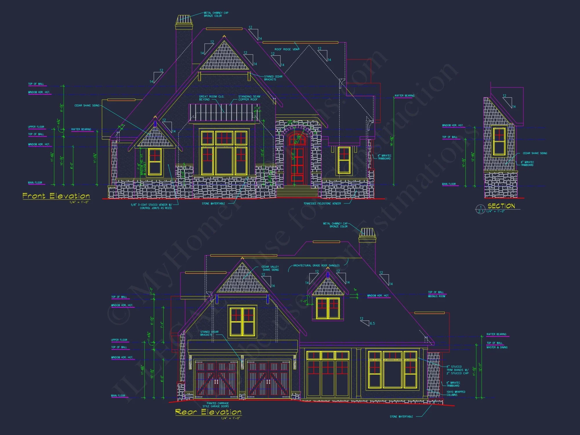 Charming Craftsman house Plan with Rear Garage & CAD Designs