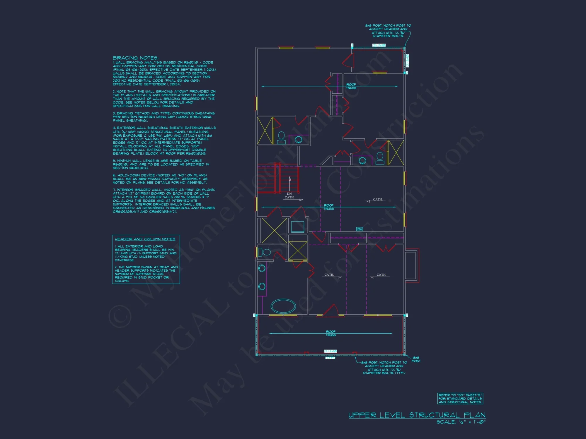 Spacious 6-Bedroom house Plan with CAD Designs and Blueprints