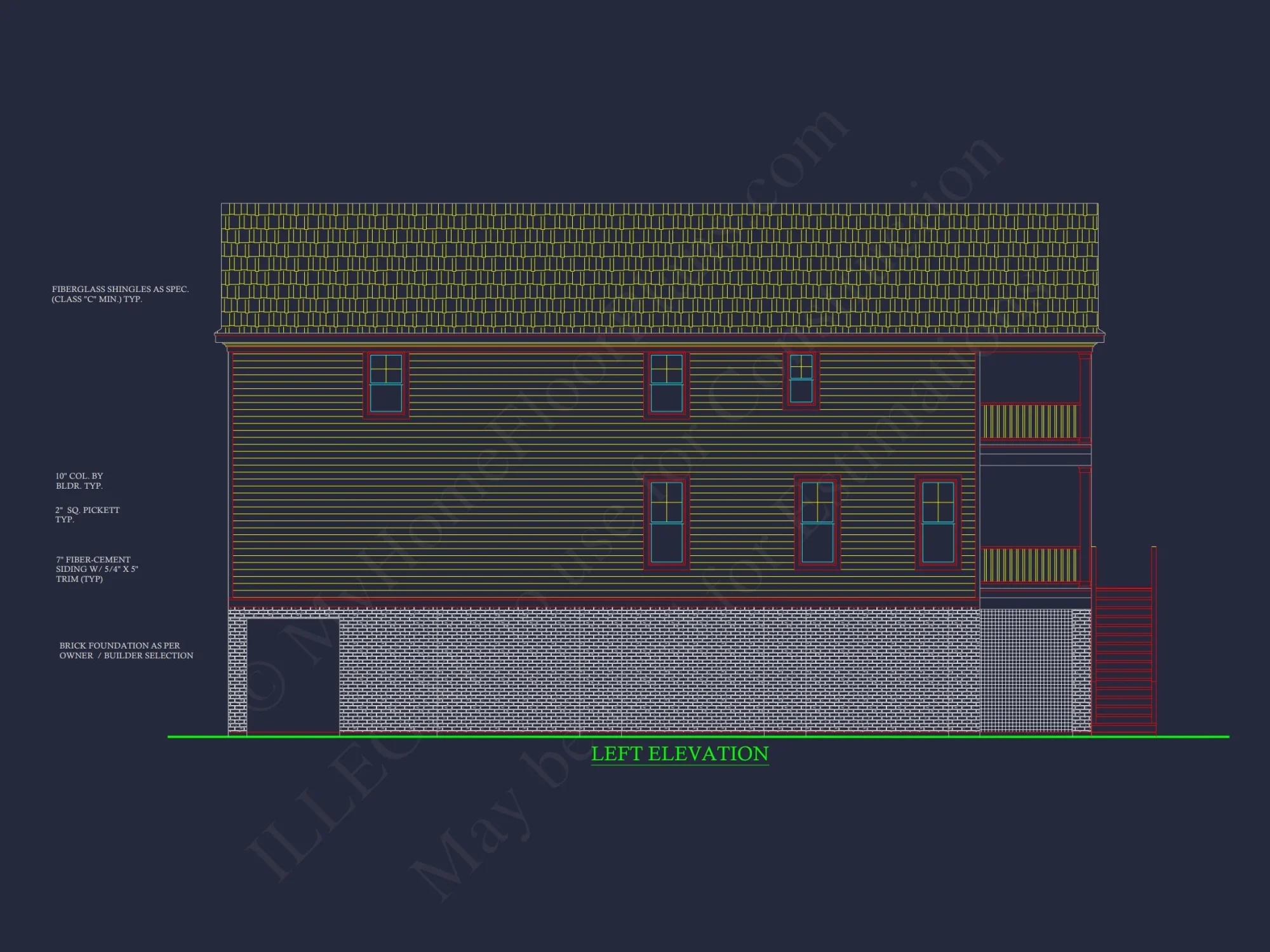 Spacious 6-Bedroom house Plan with CAD Designs and Blueprints