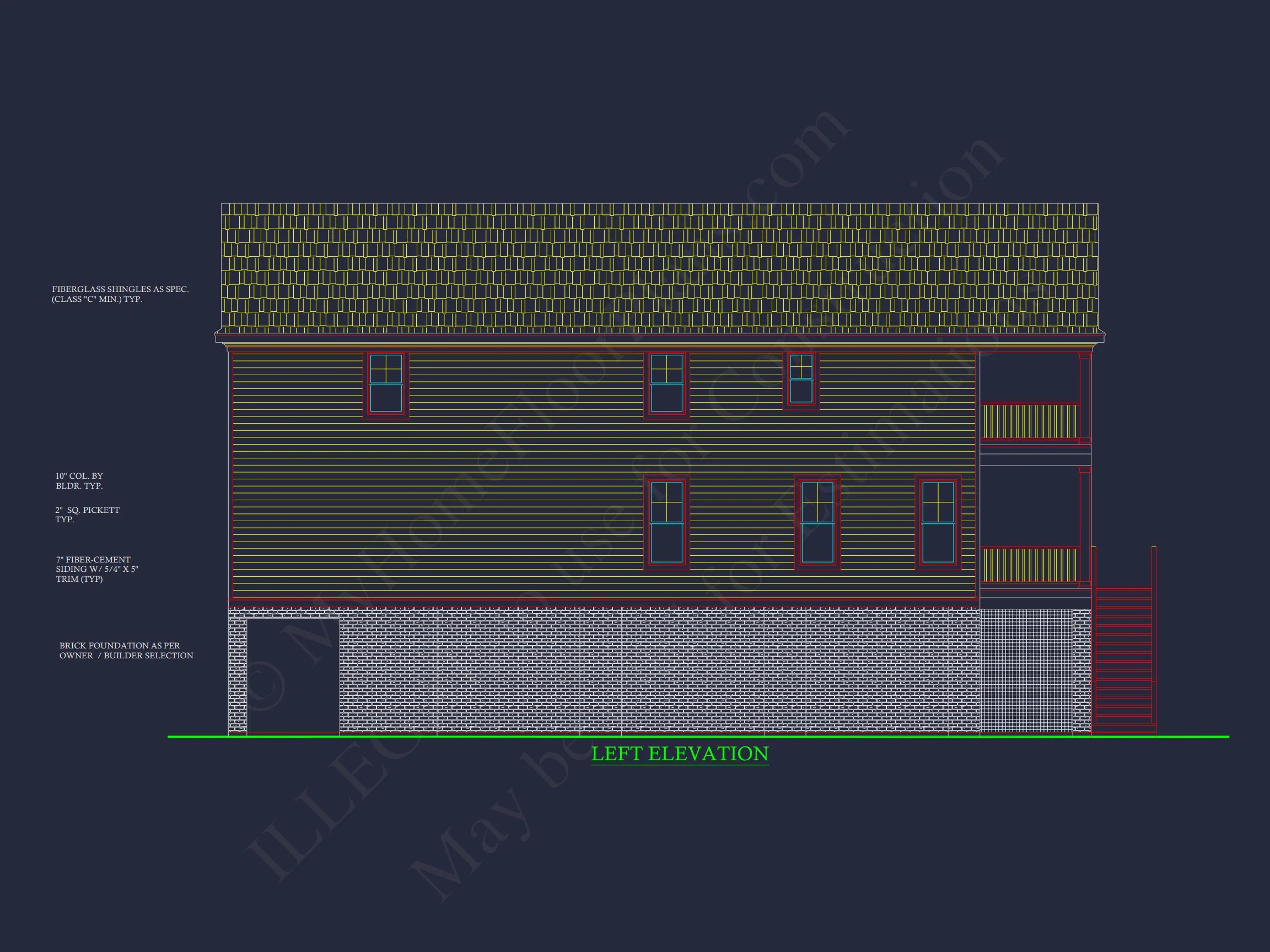 Spacious 6-Bedroom house Plan with CAD Designs and Blueprints