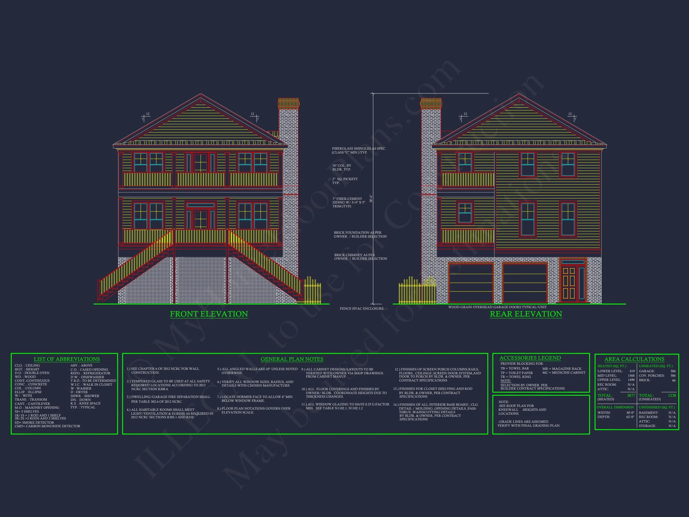 Spacious 6-Bedroom house Plan with CAD Designs and Blueprints