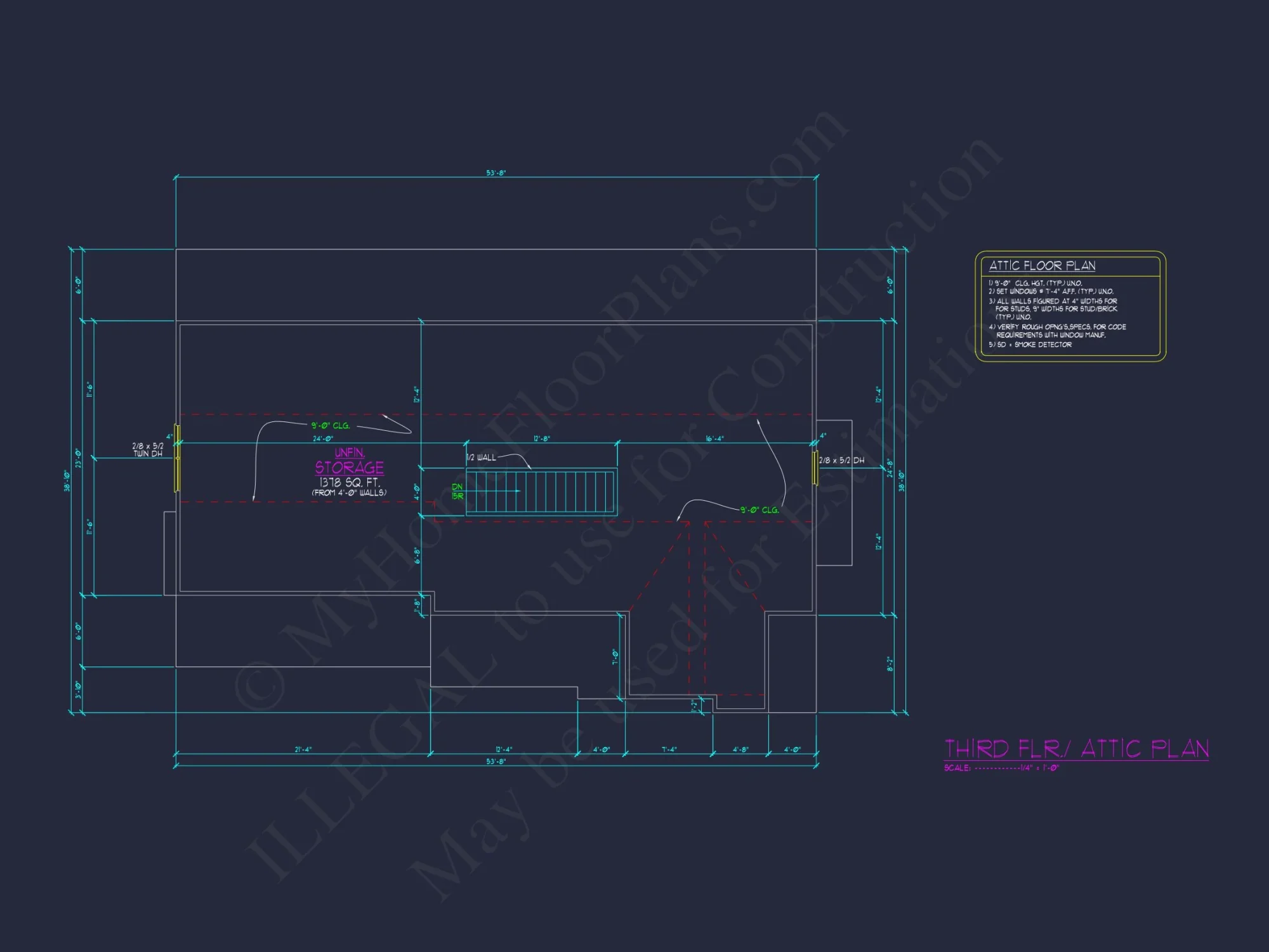 Architectural Blueprint with CAD Designs