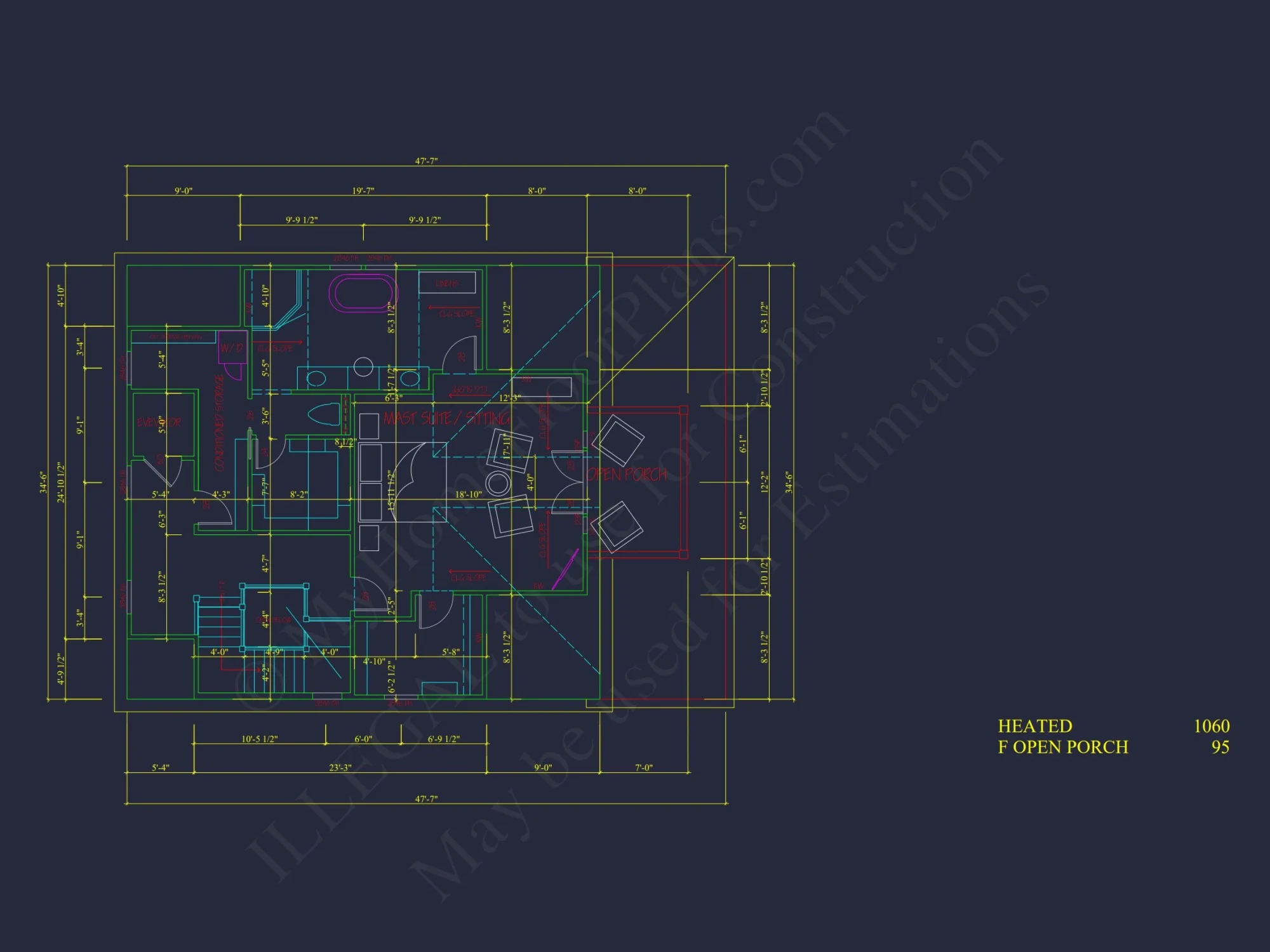 Modern Beach house Plan with 4 Floors, CAD Blueprint & Designs