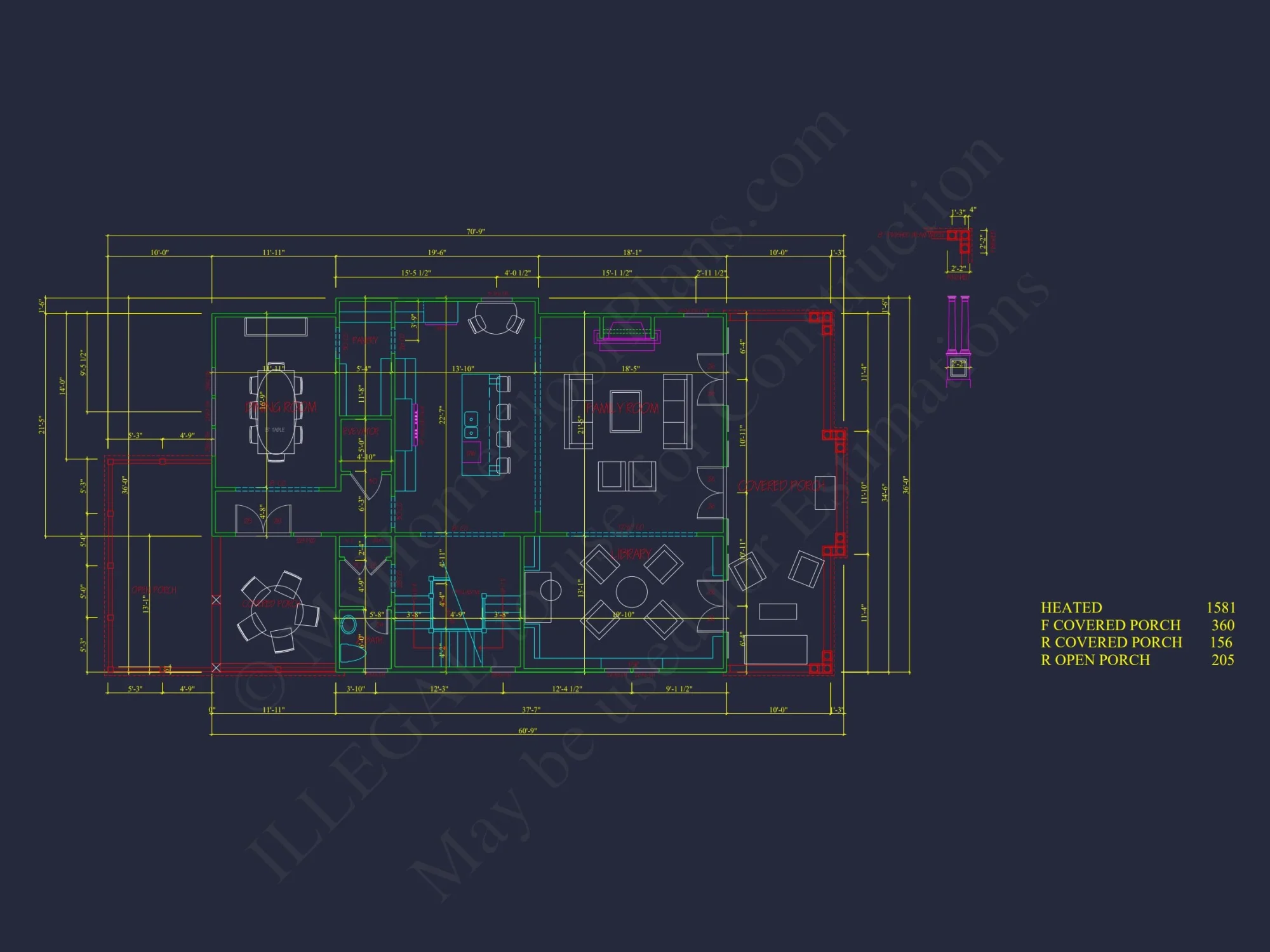 Modern Beach house Plan with 4 Floors, CAD Blueprint & Designs