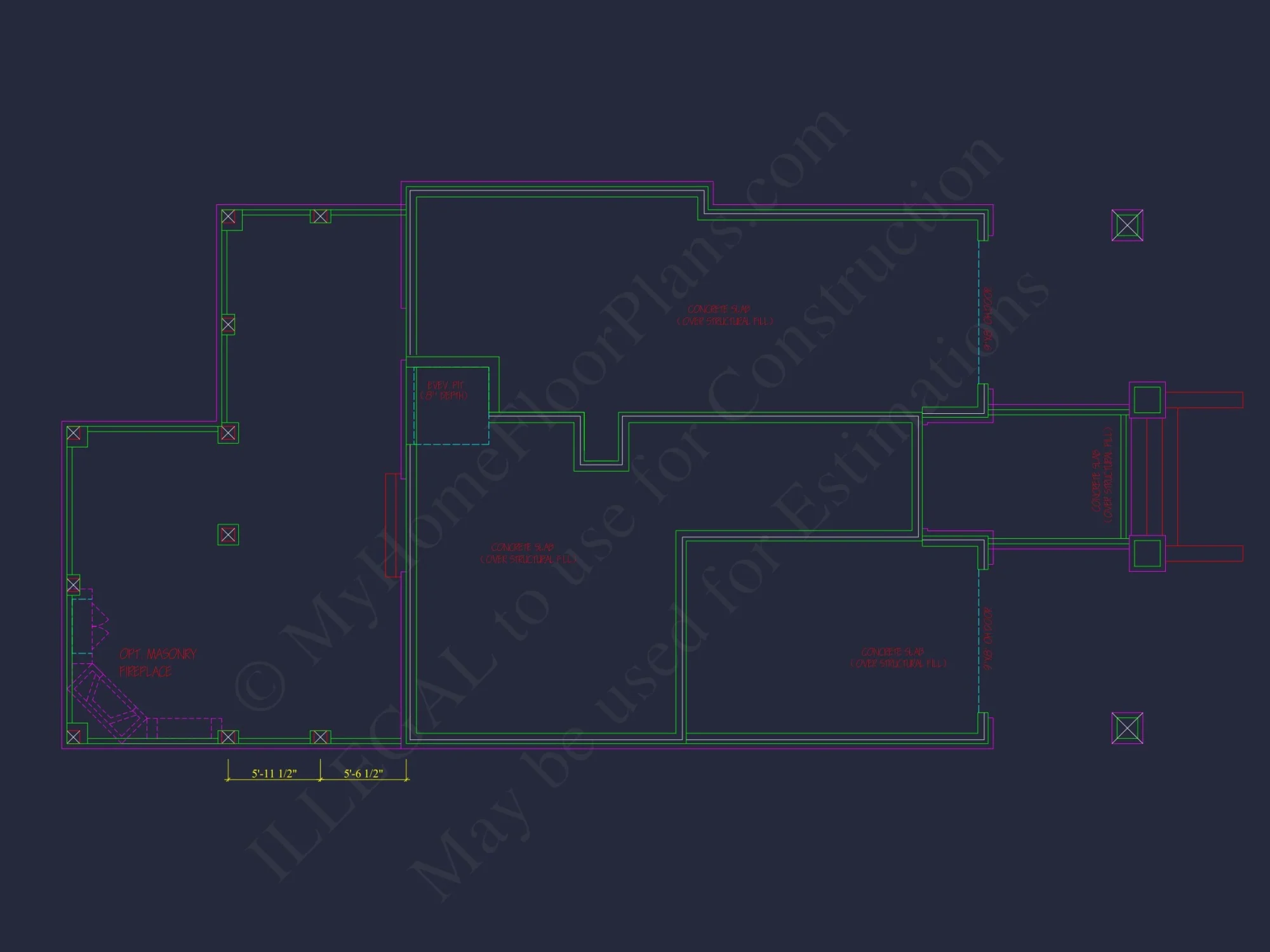 Modern Beach house Plan with 4 Floors, CAD Blueprint & Designs