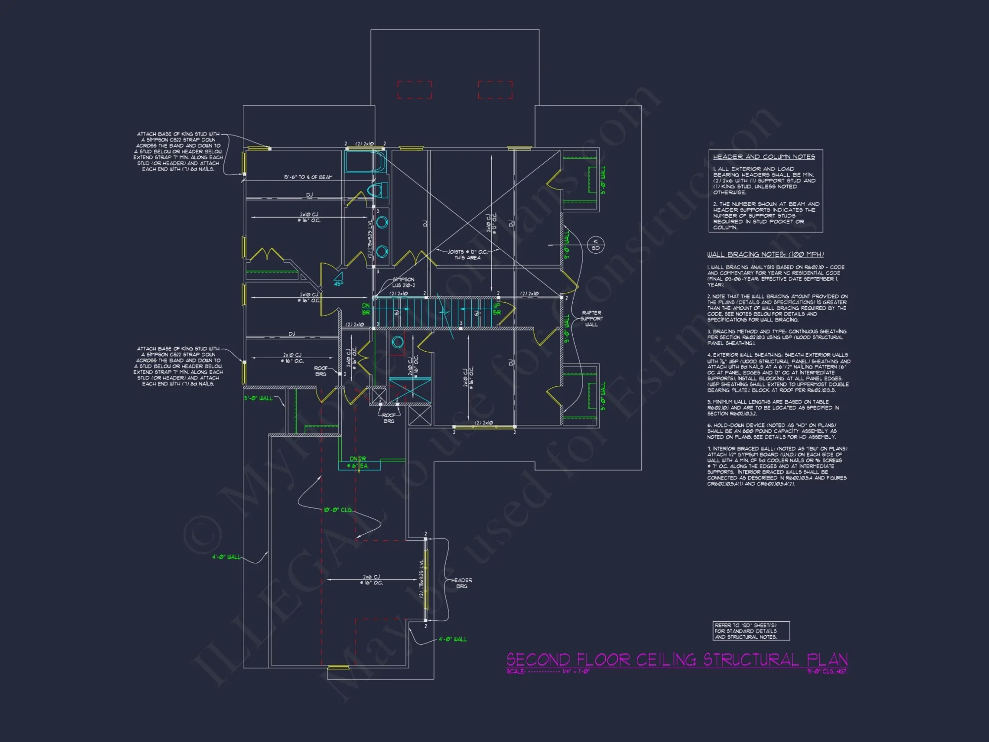 2.5 Story CAD Architectural Design