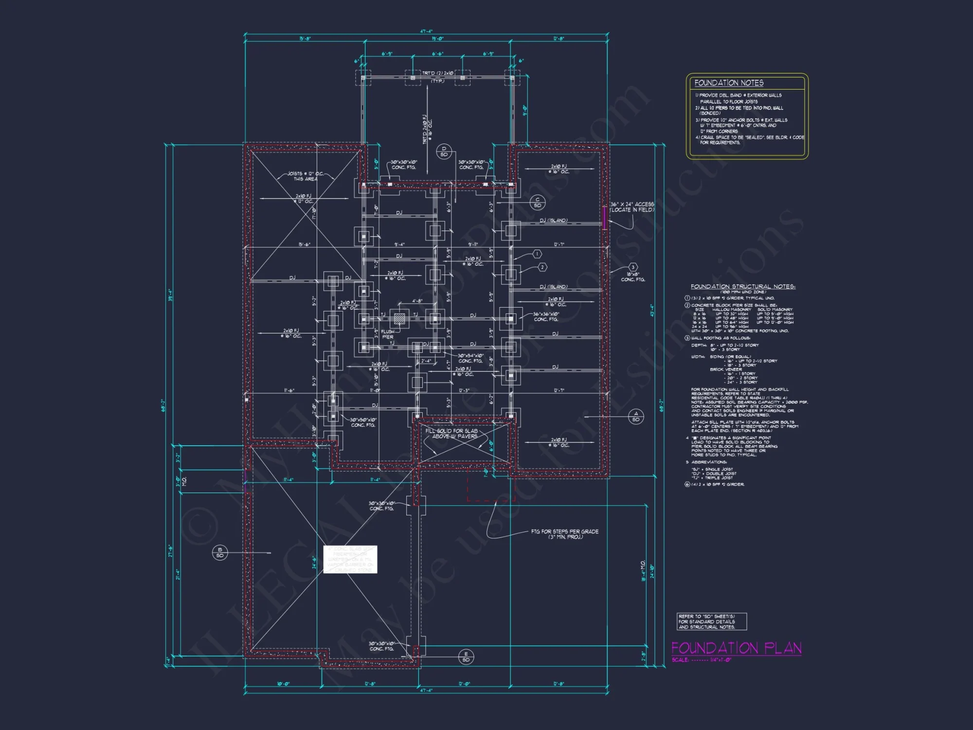 2.5 Story CAD Architectural Design