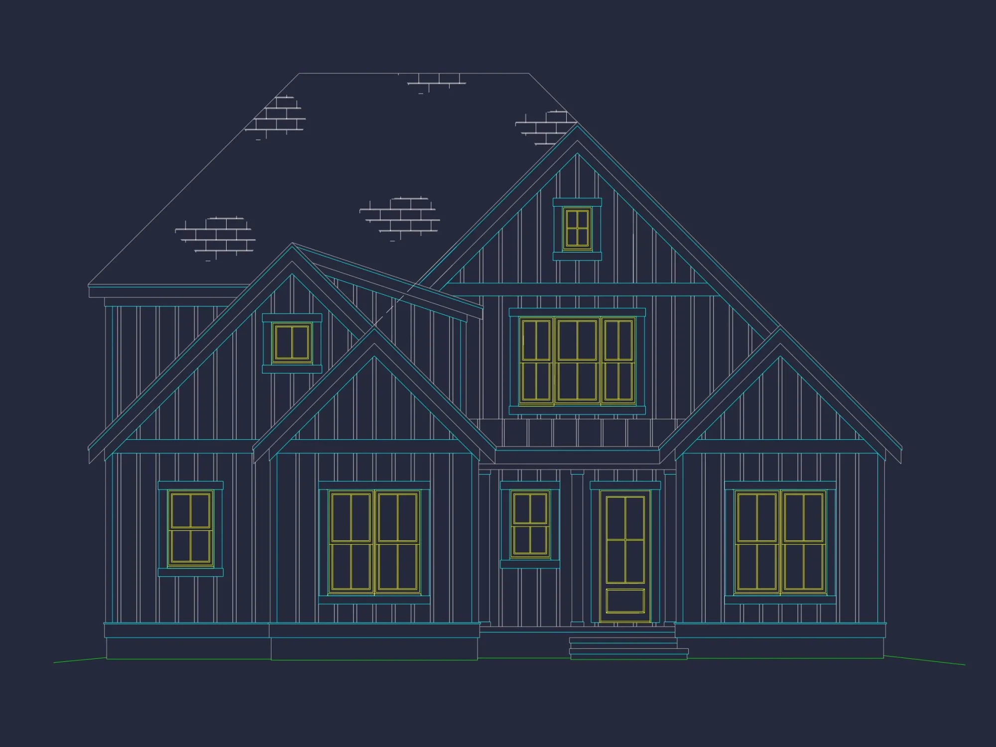 2.5 Story CAD Architectural Design