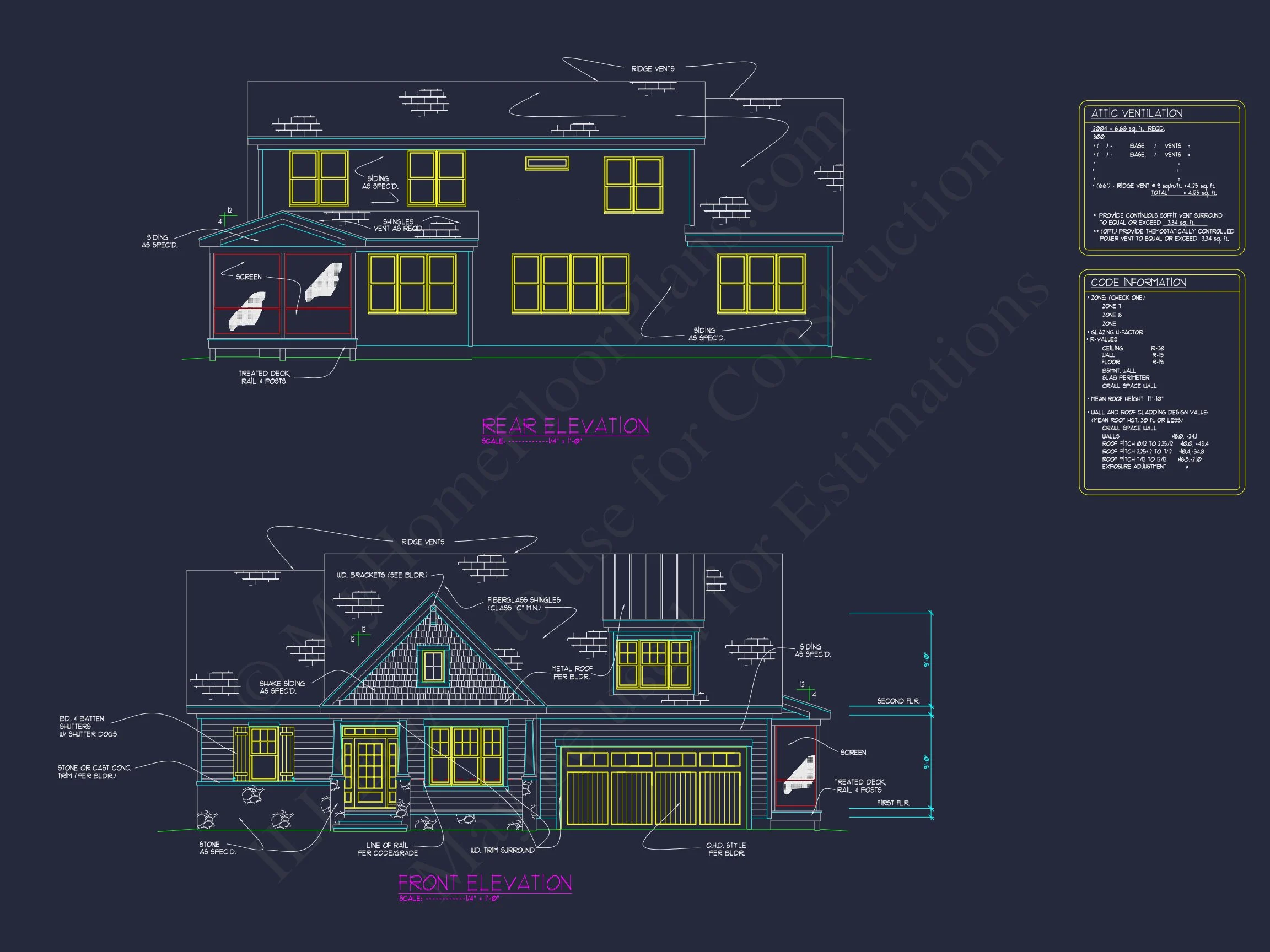 Spacious Craftsman house Plan with Floor Plans & CAD Designs