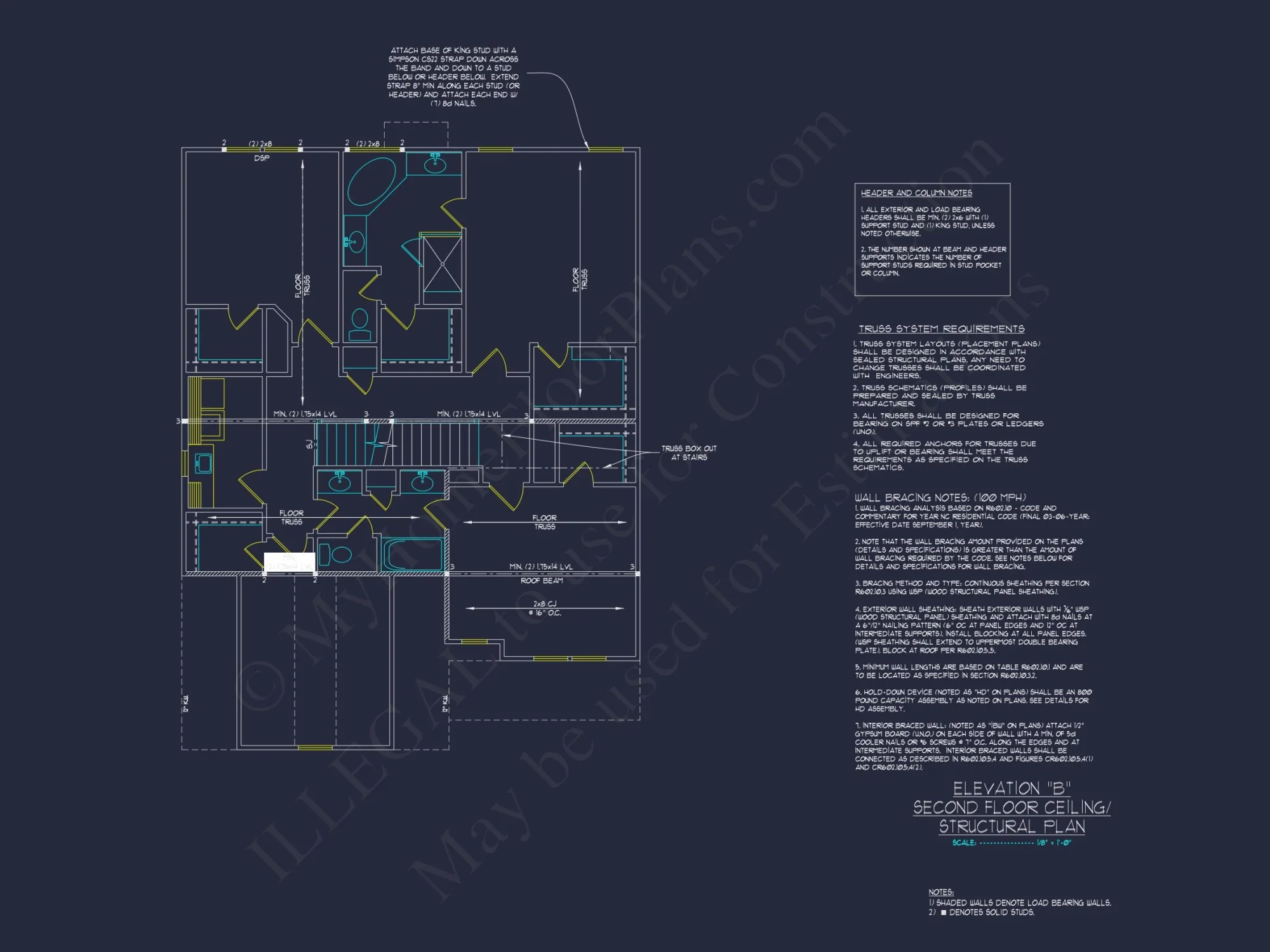 Elegant 2.5-Story house Plan with CAD Floor Designs and Blueprint