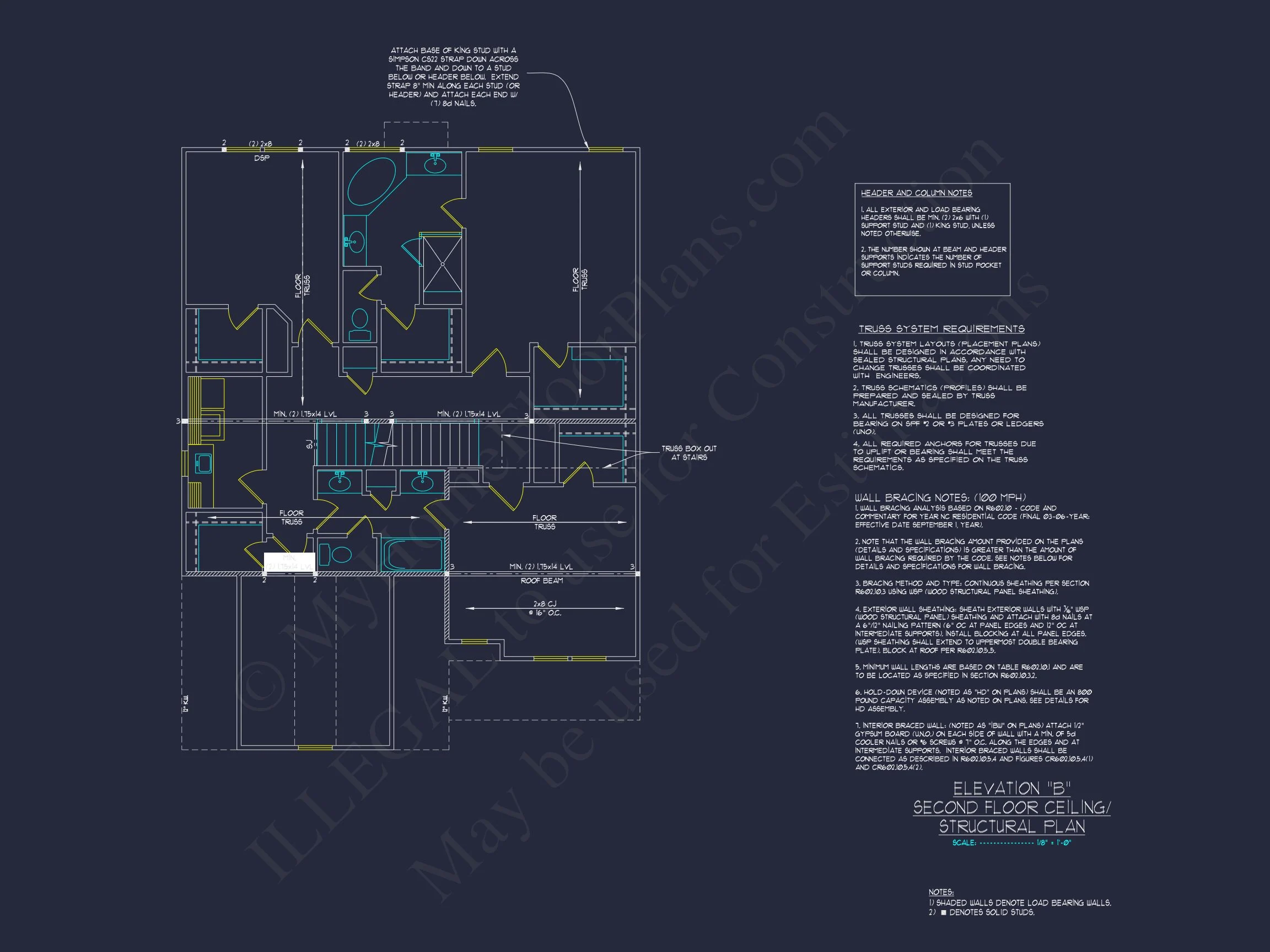15-1934 HOUSE PLAN - Elegant 2.5-Story House Plan with CAD Floor Designs and Blueprint 20 Elegant 2.5-Story house Plan with CAD Floor Designs and Blueprint
