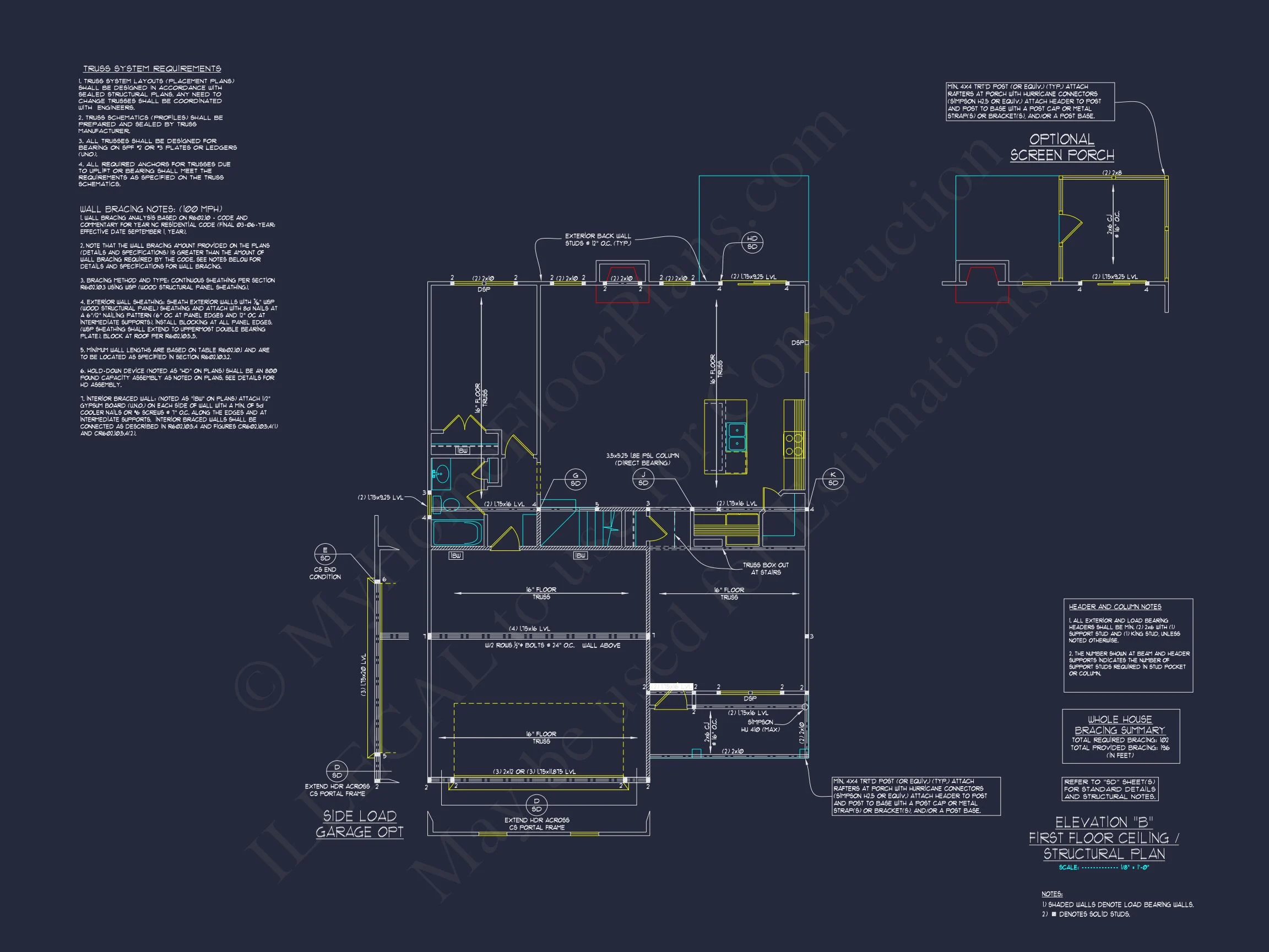 15-1934 HOUSE PLAN - Elegant 2.5-Story House Plan with CAD Floor Designs and Blueprint 18 Elegant 2.5-Story house Plan with CAD Floor Designs and Blueprint