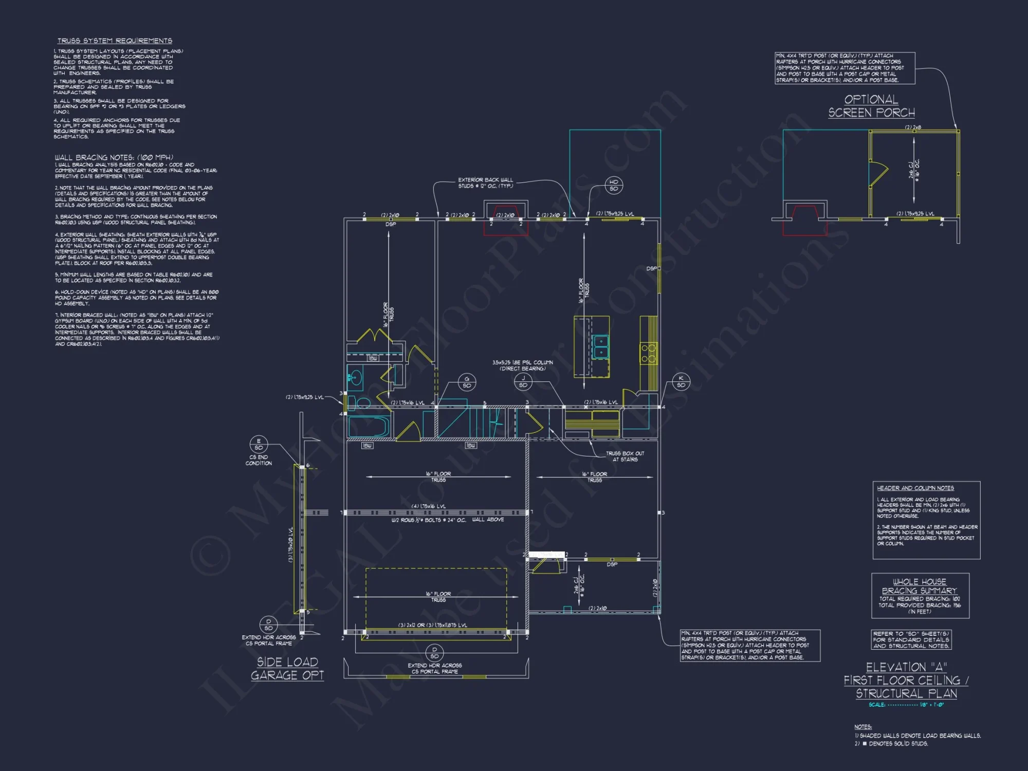 Elegant 2.5-Story house Plan with CAD Floor Designs and Blueprint