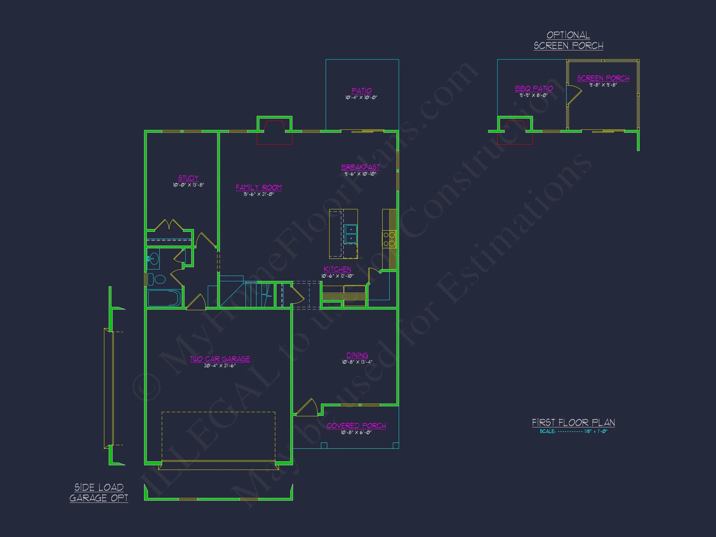 15-1934 HOUSE PLAN - Elegant 2.5-Story House Plan with CAD Floor Designs and Blueprint 9 Elegant 2.5-Story house Plan with CAD Floor Designs and Blueprint