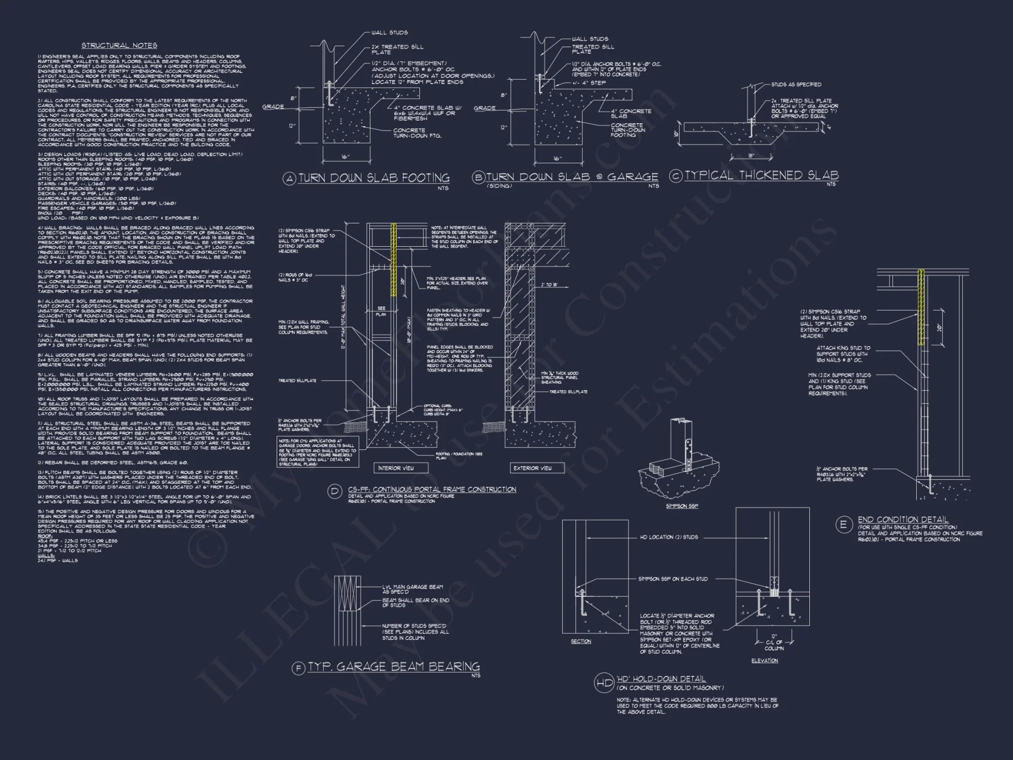 Modern Craftsman house Plan with 2 Floors and CAD Designs