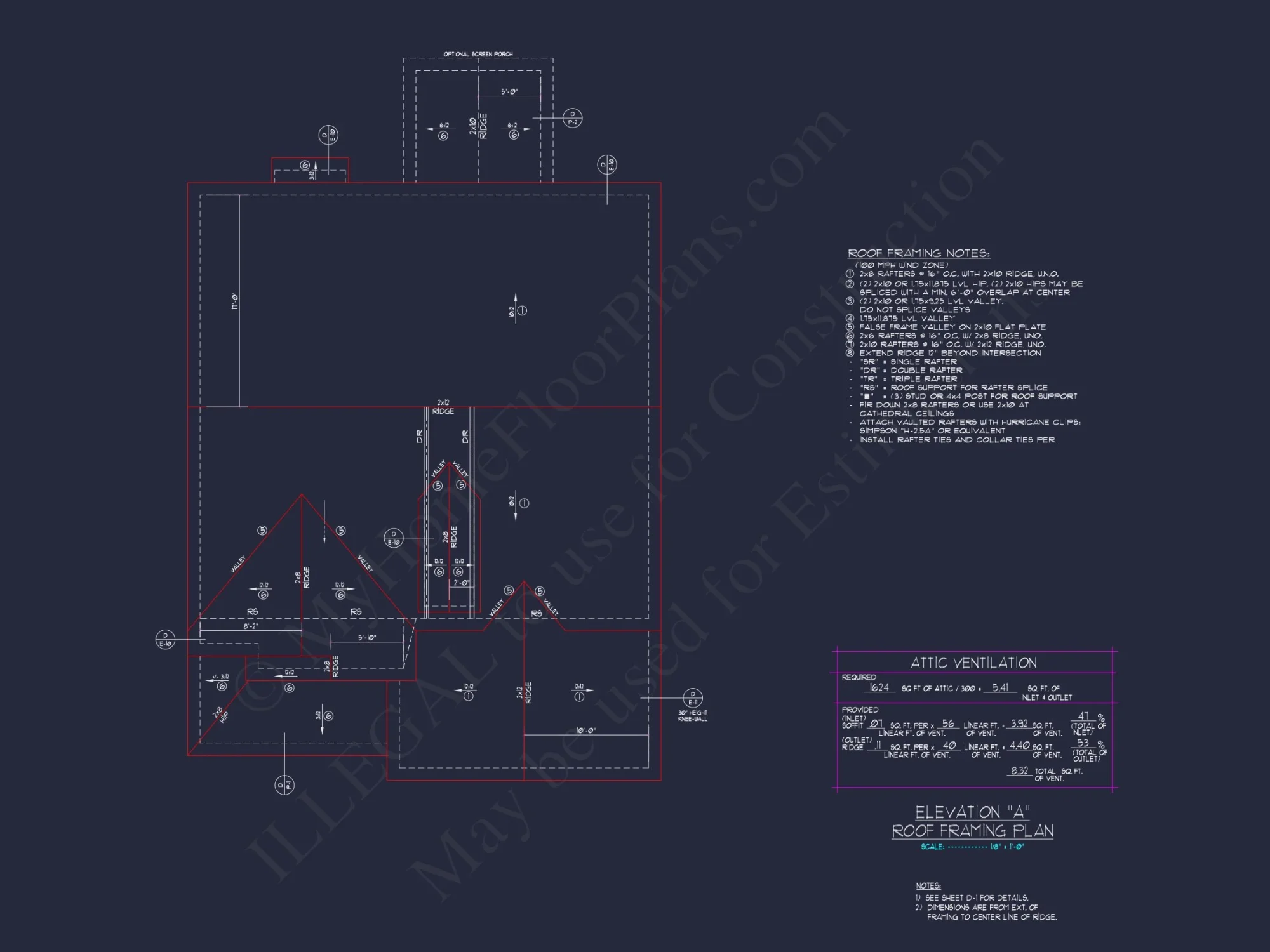 Modern Craftsman house Plan with 2 Floors and CAD Designs