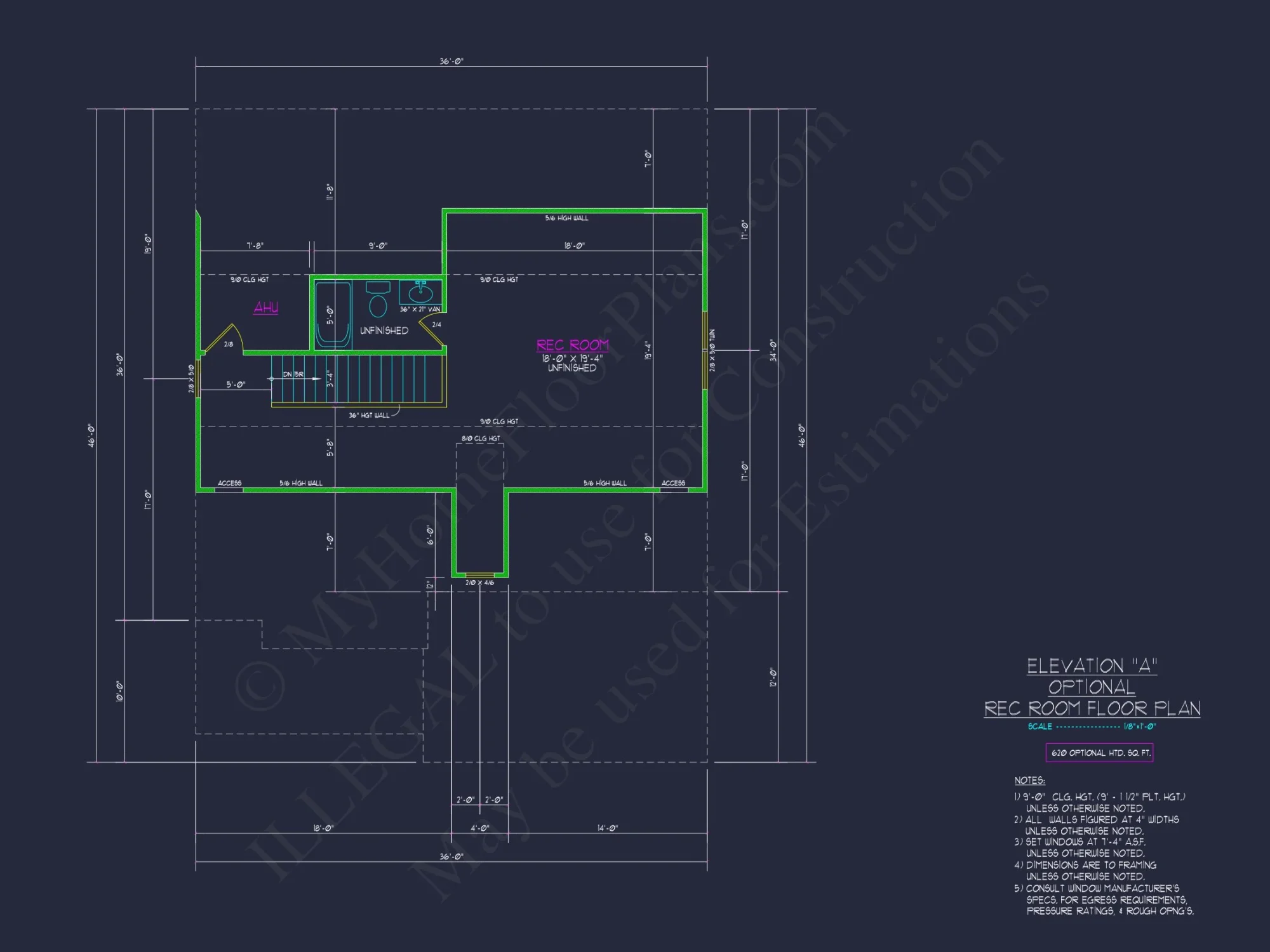 Modern Craftsman house Plan with 2 Floors and CAD Designs