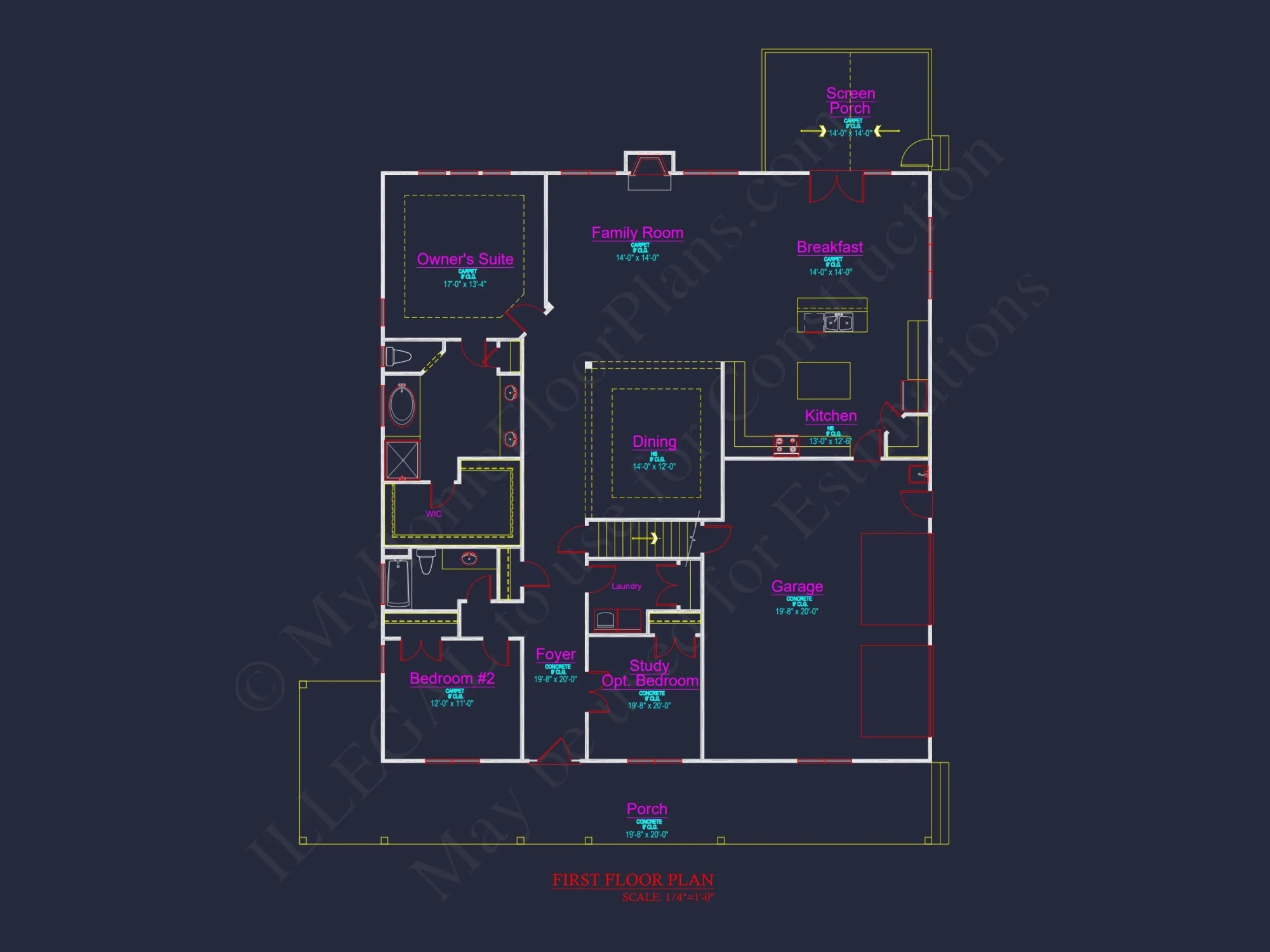 Beautiful house Floor Plan with CAD Designs & Architectural Blueprint