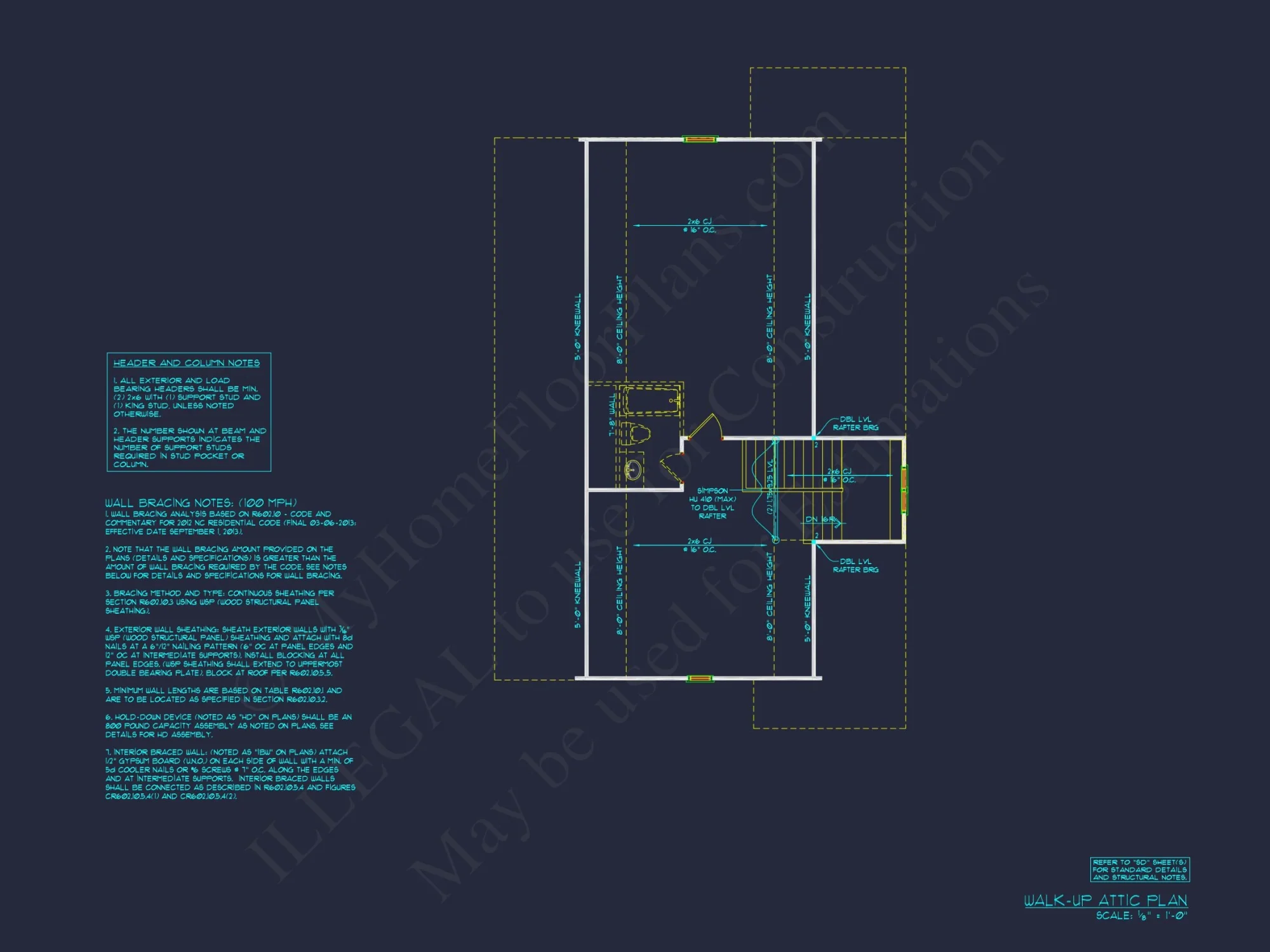 Craftsman house Floor Plan: Architectural CAD Designs